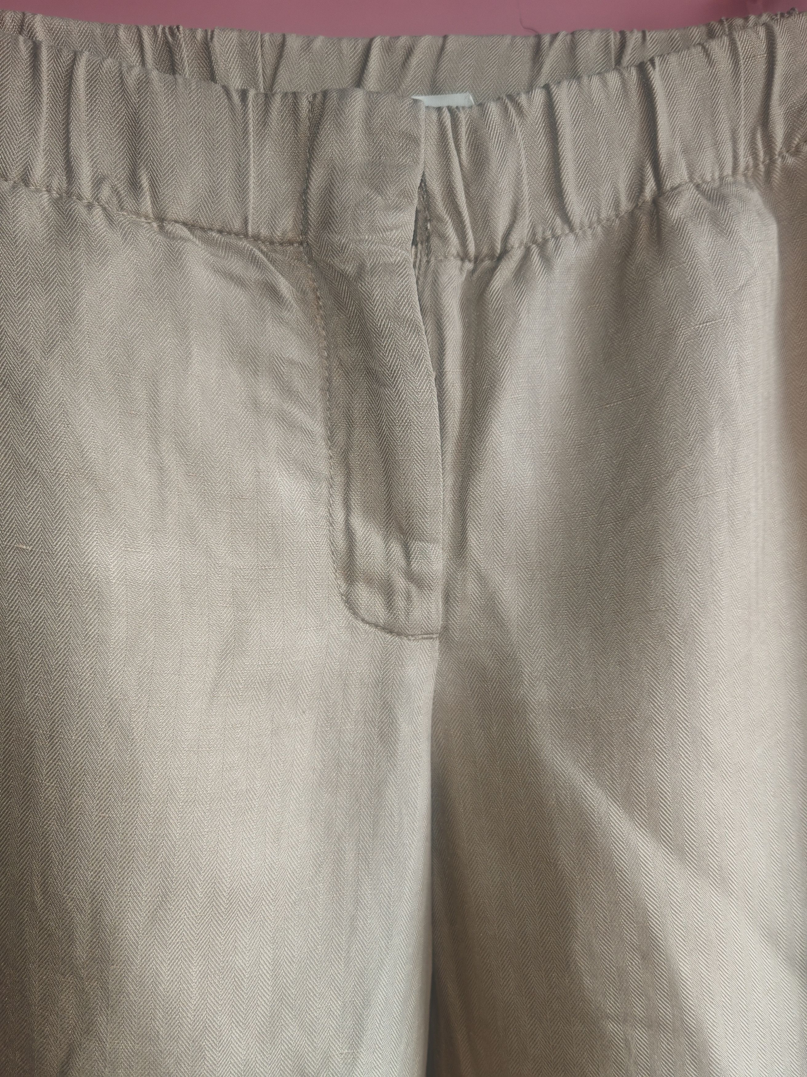 J.Crew J. Crew Silk Linen Jogger Pants - Size 8 Cropped Joggers Size 30" / US 8 / IT 44 - 3 Thumbnail