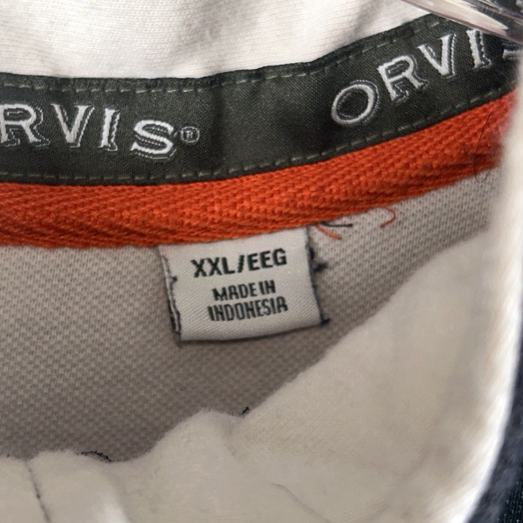 Orvis Orvis Mens 2XL Gray 1/4 Zip Pullover Mock Neck Sweater Button Casual Outdoor Pullover Cotton Blend Fleece Regular Size US XXL / EU 58 / 5 - 5 Thumbnail