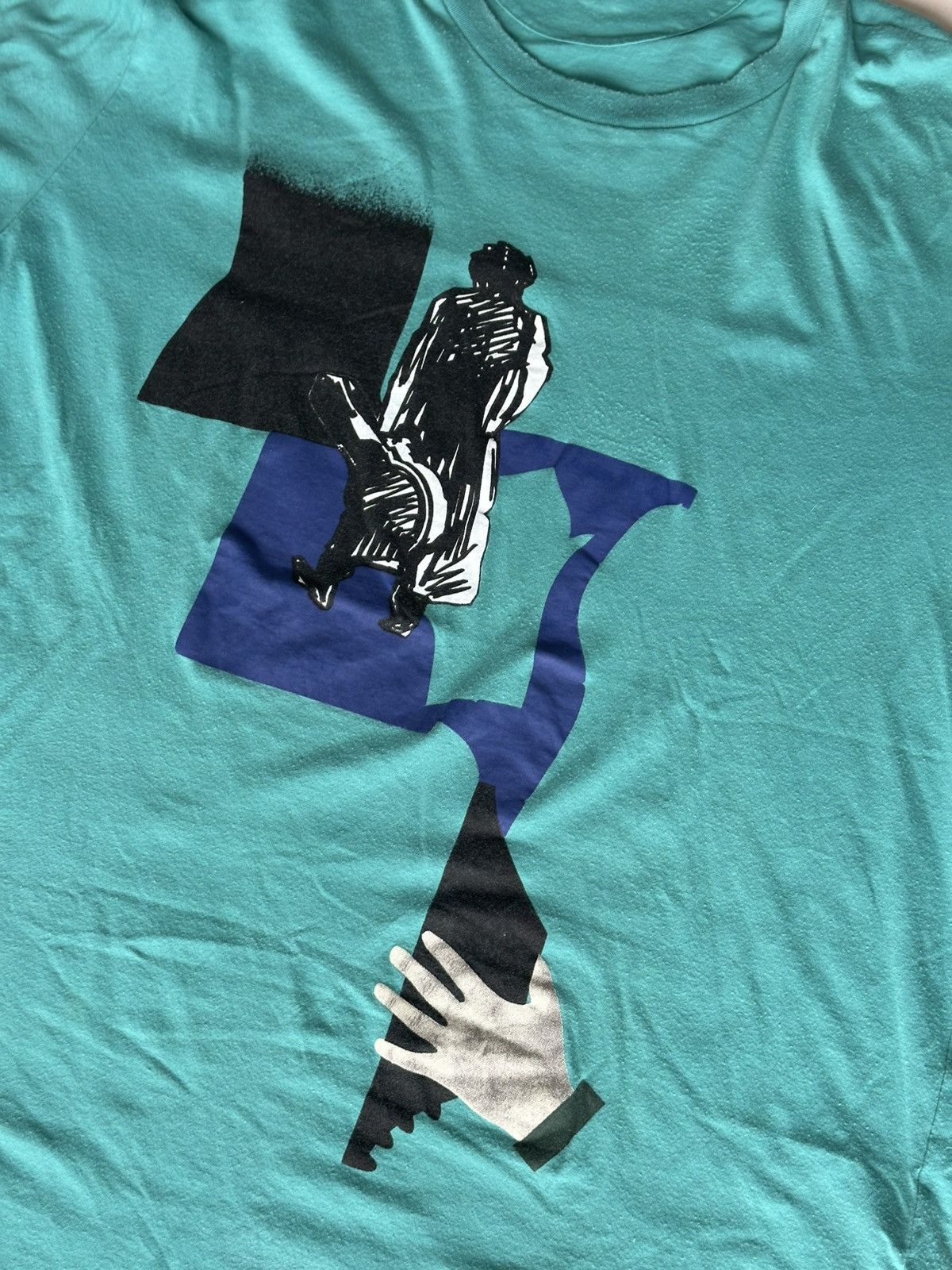 Y-3 Y-3 Yohji Yamamoto Teal Graphic T-Shirt Size US L / EU 52-54 / 3 - 2 Thumbnail