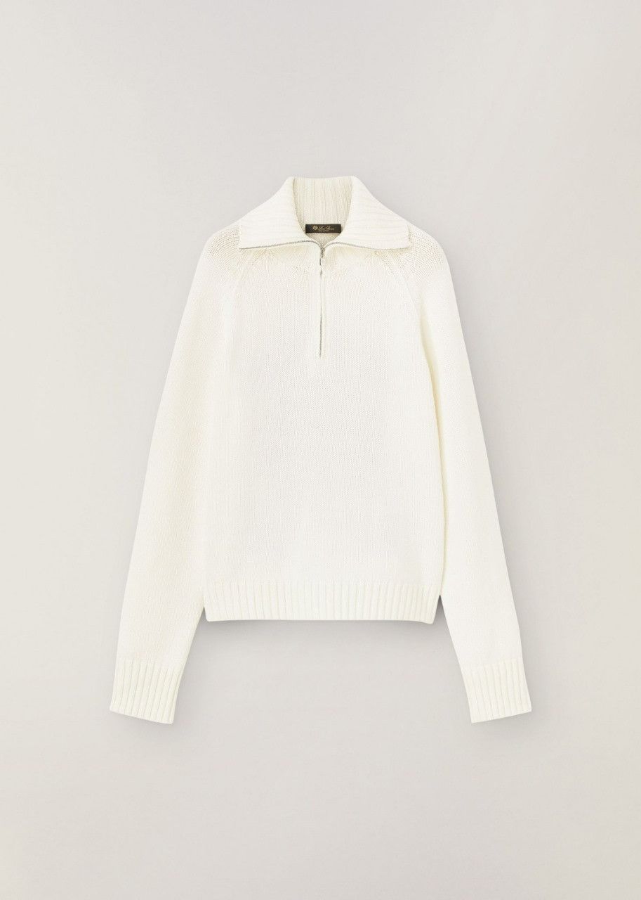 Loro Piana o1srvl11e0524 Polo in White Size M / US 6-8 / IT 42-44 - 1 Thumbnail