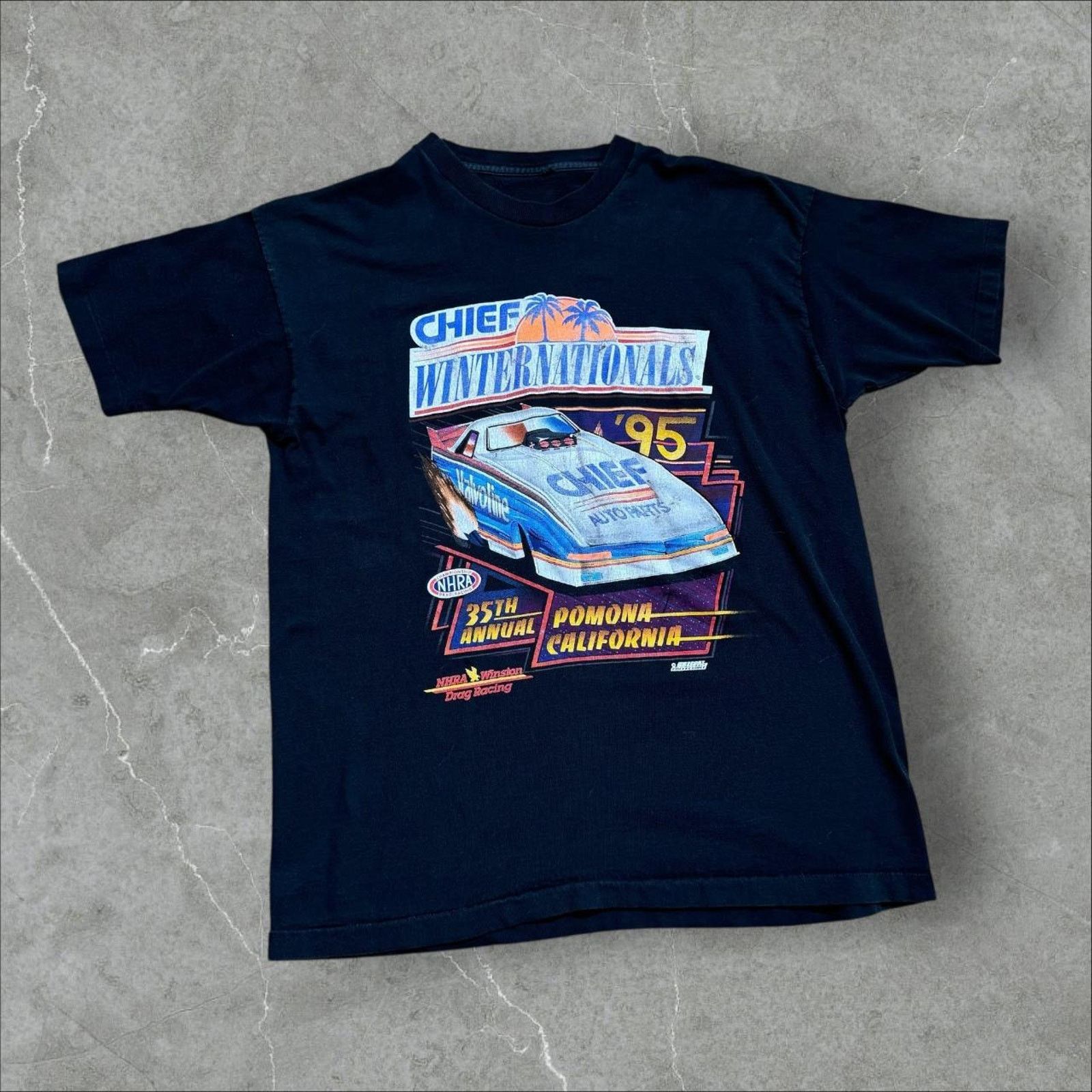 Other Vintage 1995 NHRA International Houston Racing Tee XL Size US XL / EU 56 / 4 - 1 Thumbnail