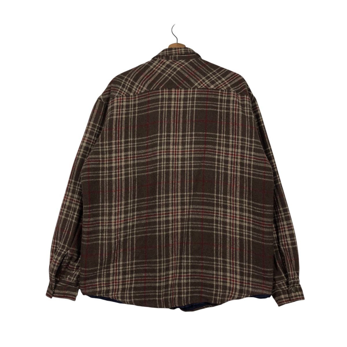 Japanese Brand × Vintage 📌Vintage Chore Worker Jacket Acquaverde Flannel Tartan Size US L / EU 52-54 / 3 - 9 Thumbnail