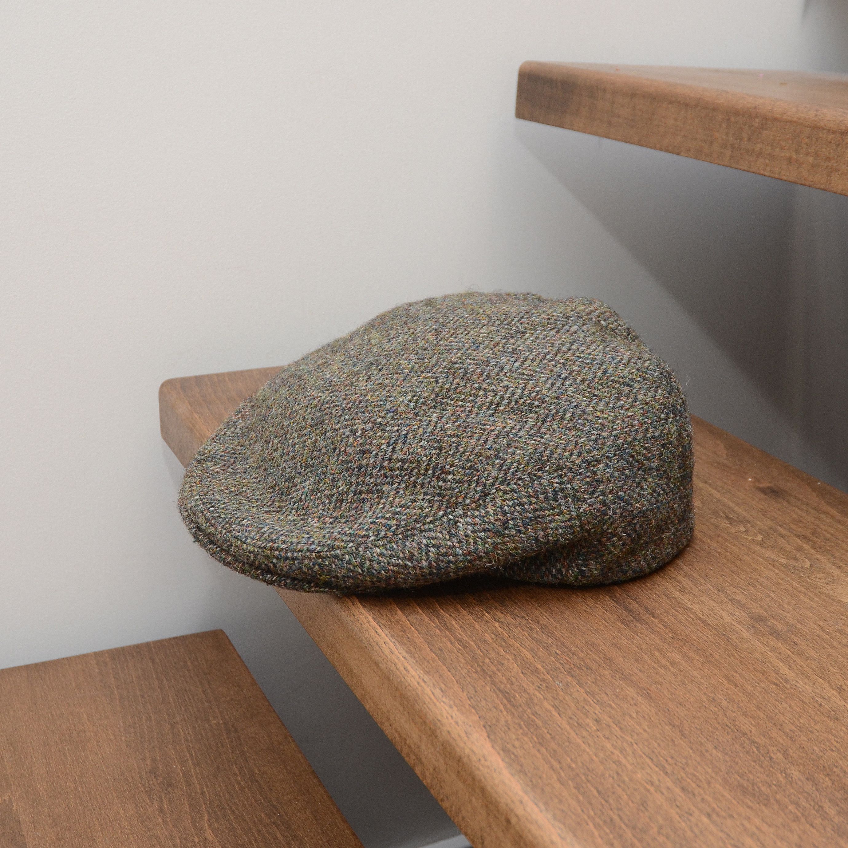 Harris Tweed Olney Harris Tweed Vintage Wool Driving Cap Newsboy Hat Size ONE SIZE - 7 Thumbnail