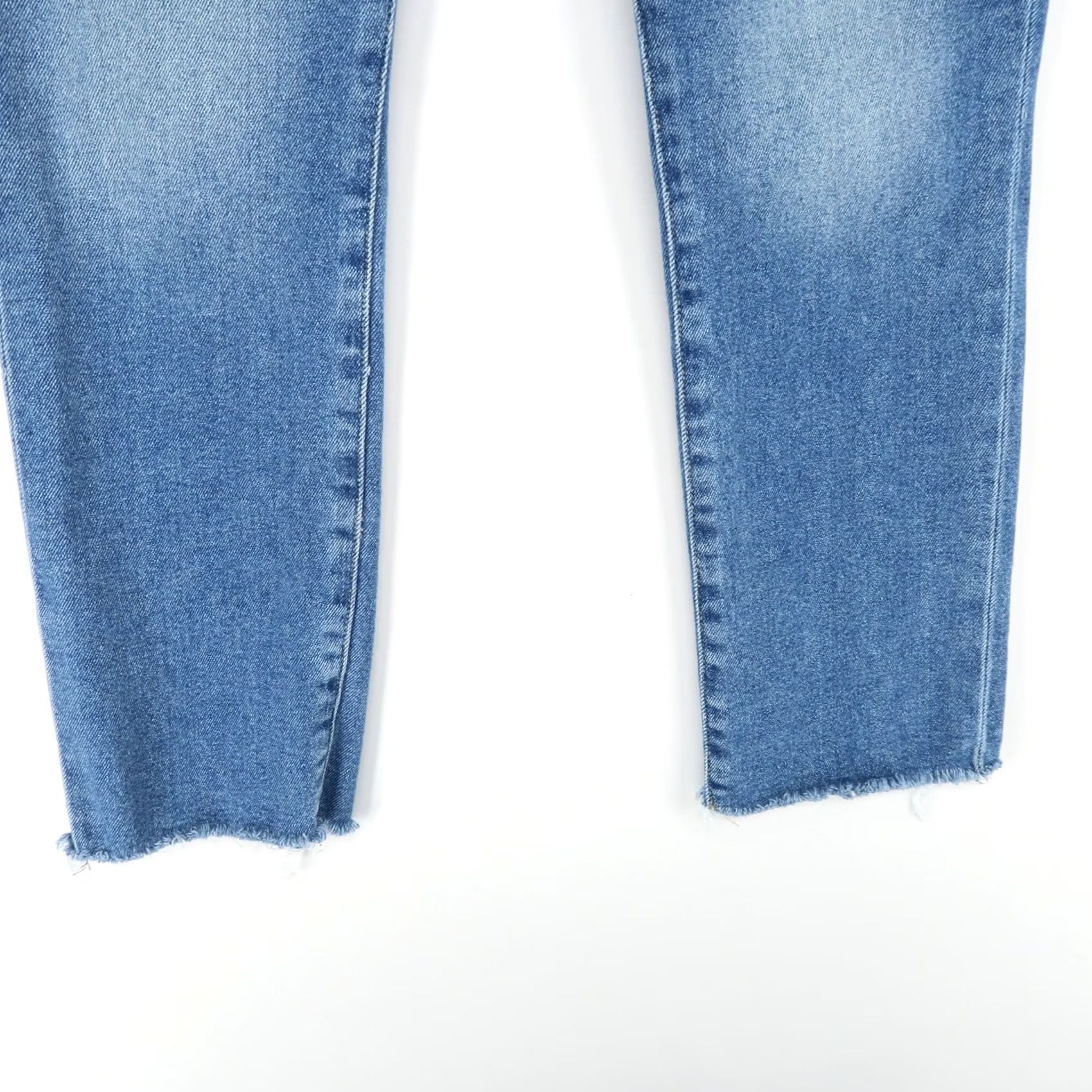 Frank & Eileen Frank and Eileen Cork Jeans Womens 26 Blue High Rise Raw Hem Button Fly Stretch Size 26" / US 2 / IT 38 - 3 Thumbnail