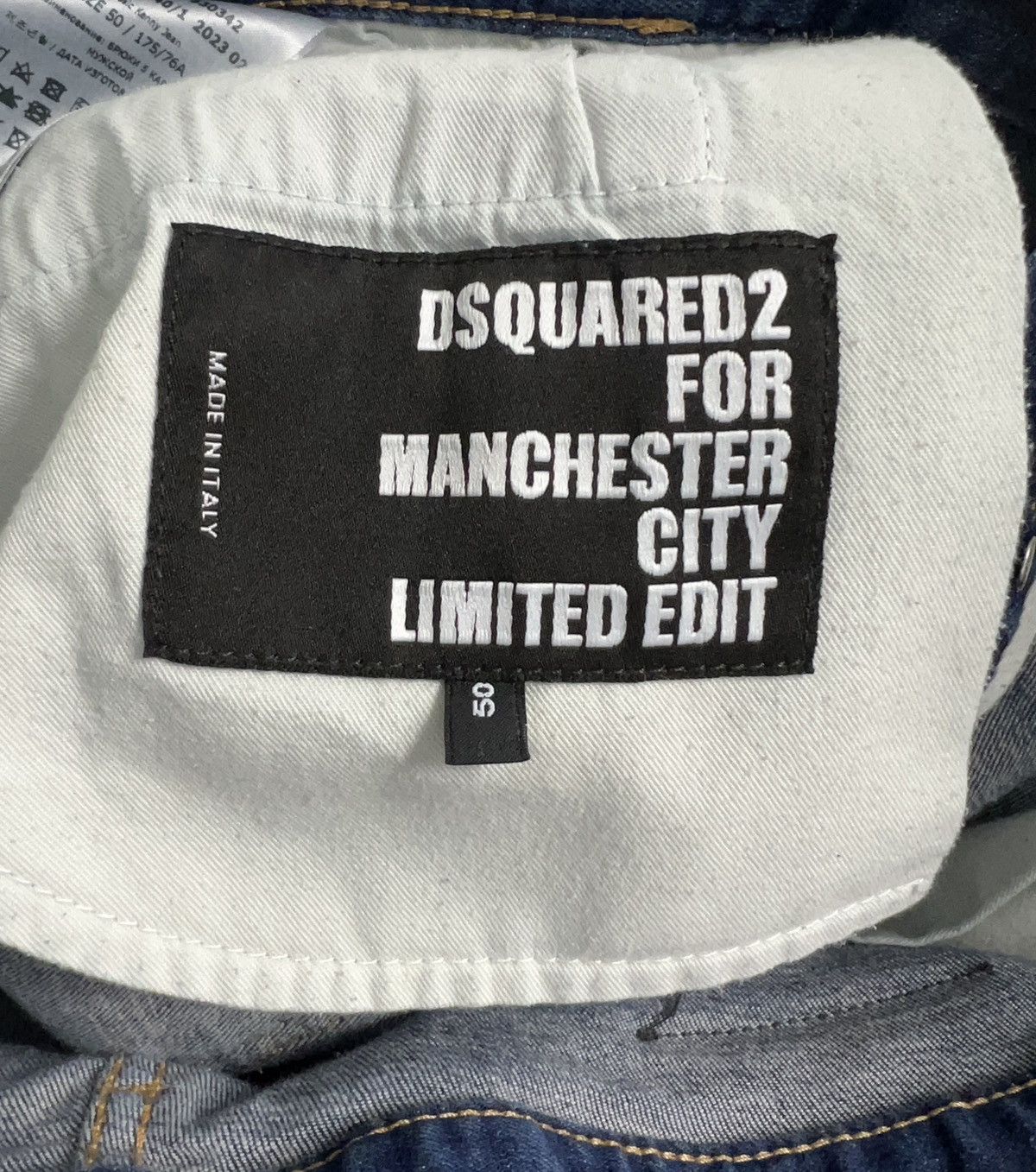 Dsquared2 Pants Dsquared2 x Manchester City Limited Edition Denim Size US 34 / EU 50 - 3 Thumbnail