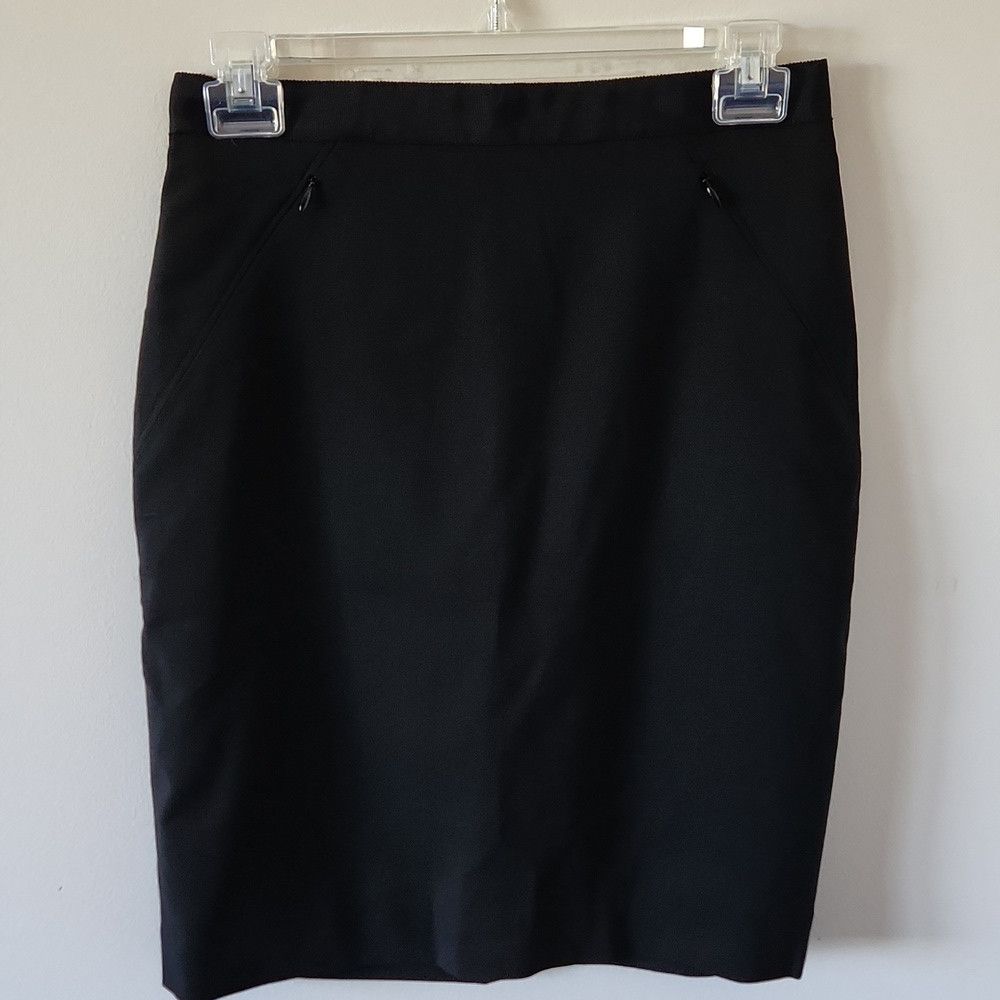 Club Monaco CLUB MONACO | Wool Blazer Skirt Suit Set Black Sz 00 0 Size XS / US 0-2 / IT 36-38 - 3 Thumbnail