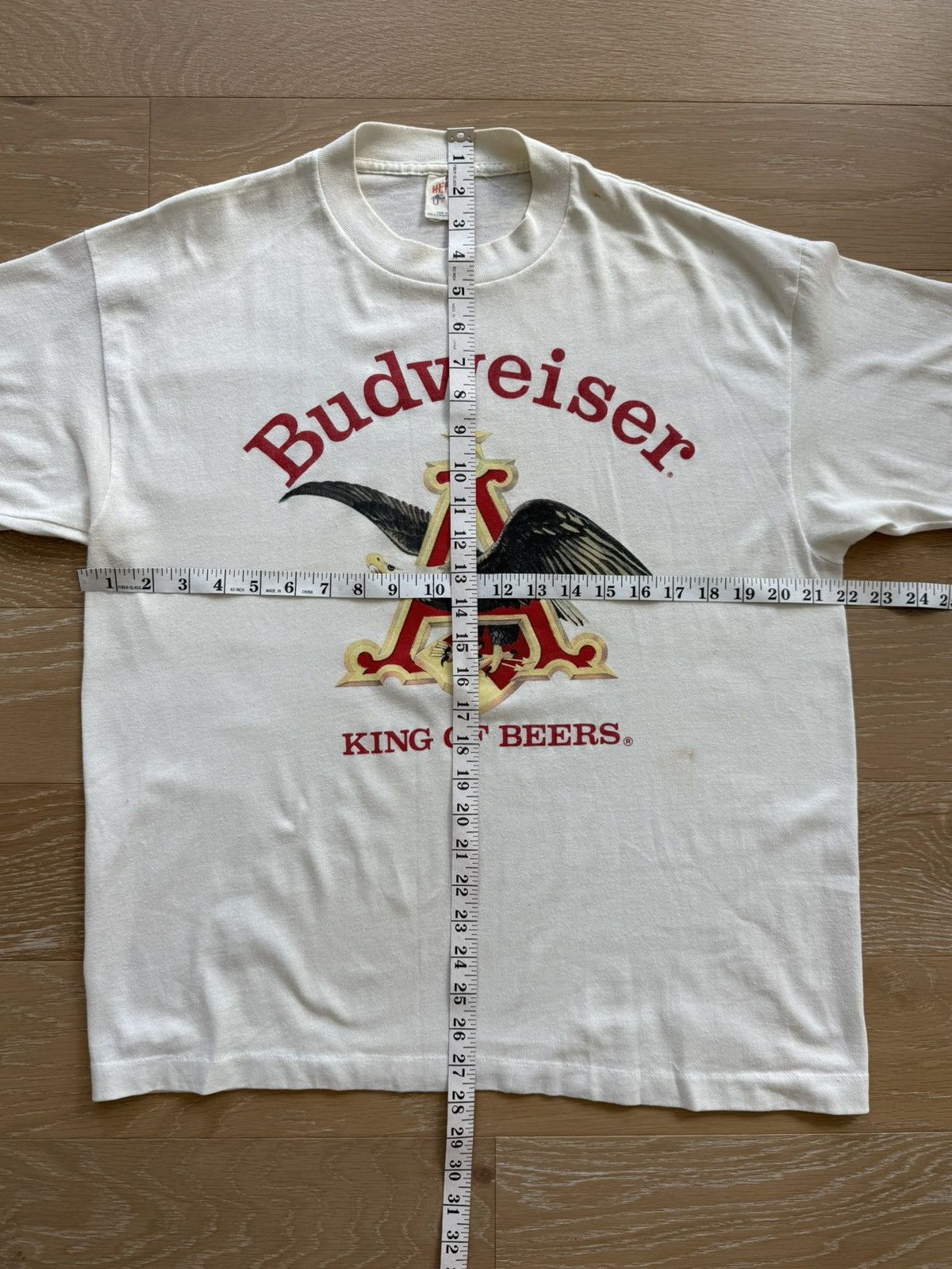 TEE JAYS Vintage 80’s Budweiser King of Beers Eagle Logo Shirt Size US XL / EU 56 / 4 - 5 Thumbnail