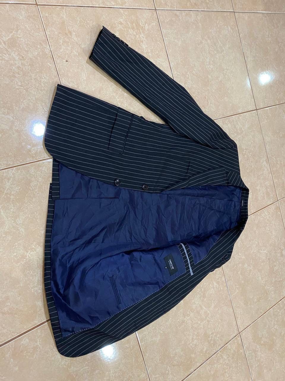 Comme Ca Ism × Japanese Brand Comme Ca Ism Navy Pensil Line Wool Blazer Size US M / EU 48-50 / 2 - 6 Thumbnail