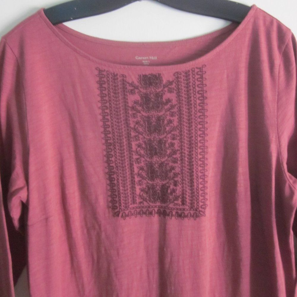 Eileen Fisher Garnet Hill Embroidered Dress Size M Size M / US 6-8 / IT 42-44 - 7 Thumbnail