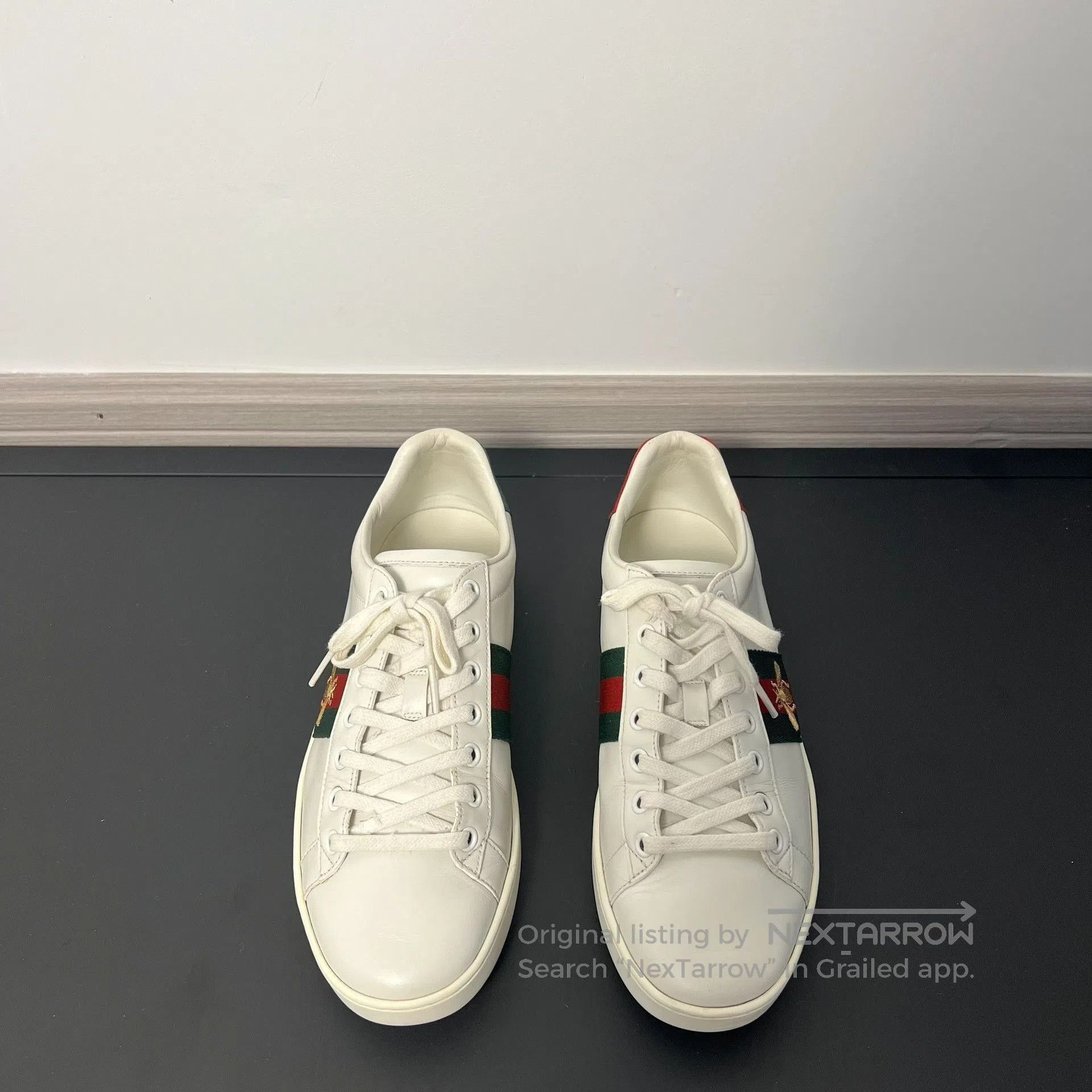 Gucci gucci white bee platform sneakers size 37.5. Size US 7.5 / IT 37.5 - 2 Thumbnail