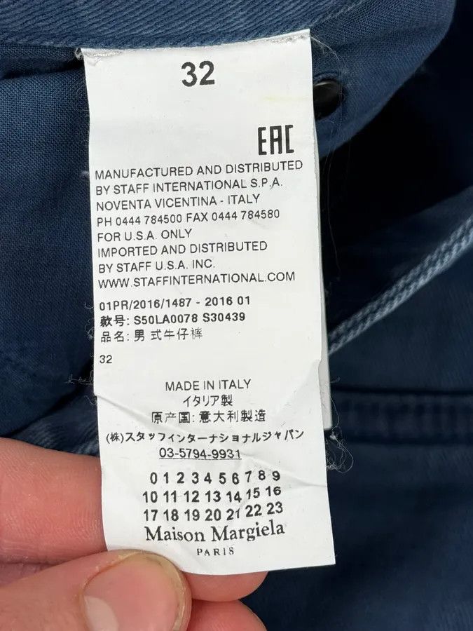 Maison Margiela AW2016 Maison Margiela Navy Cotton Pants Size US 32 / EU 48 - 12 Thumbnail