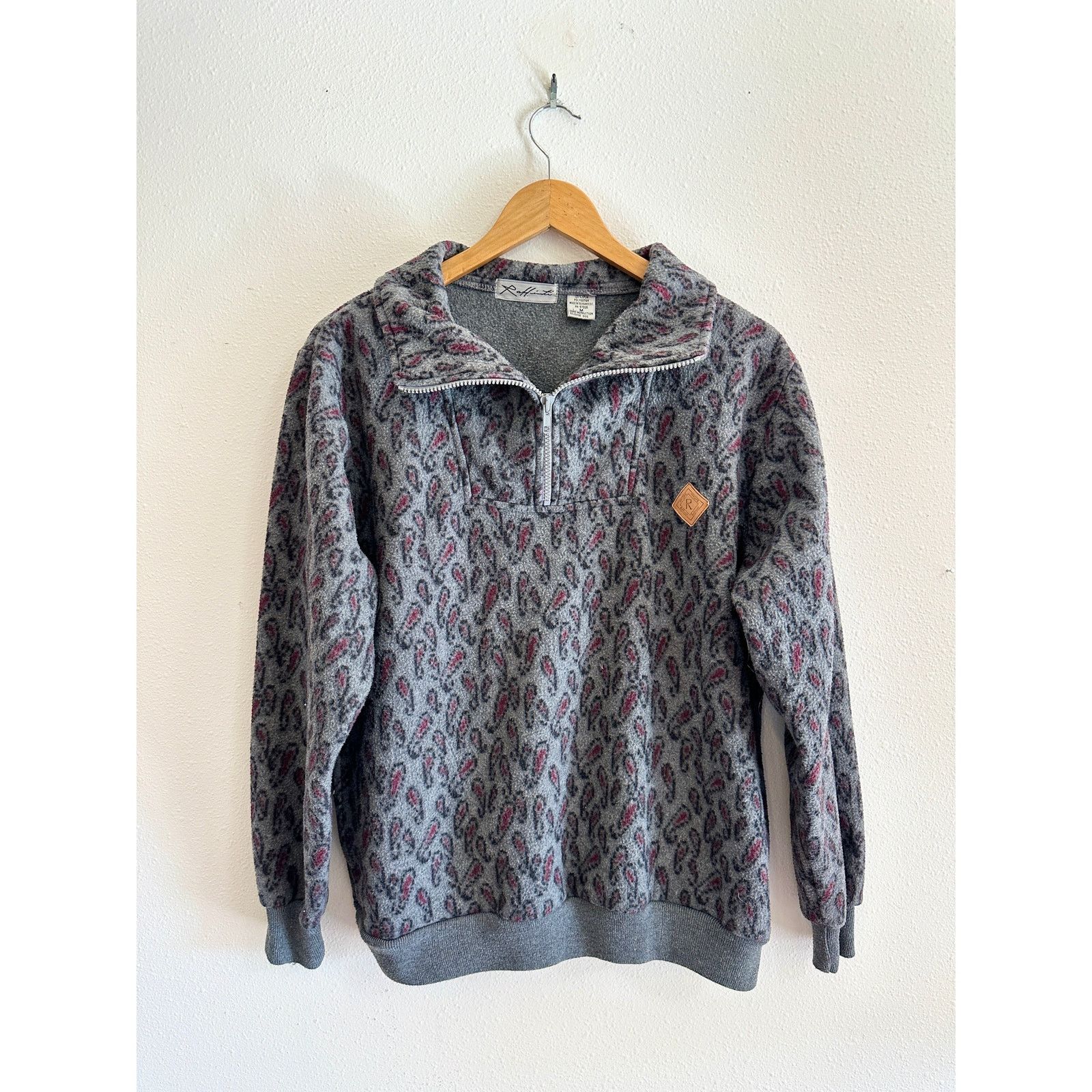 Other Vintage 90s Paisley Fleece Half Zip Size US M / EU 48-50 / 2 - 3 Thumbnail