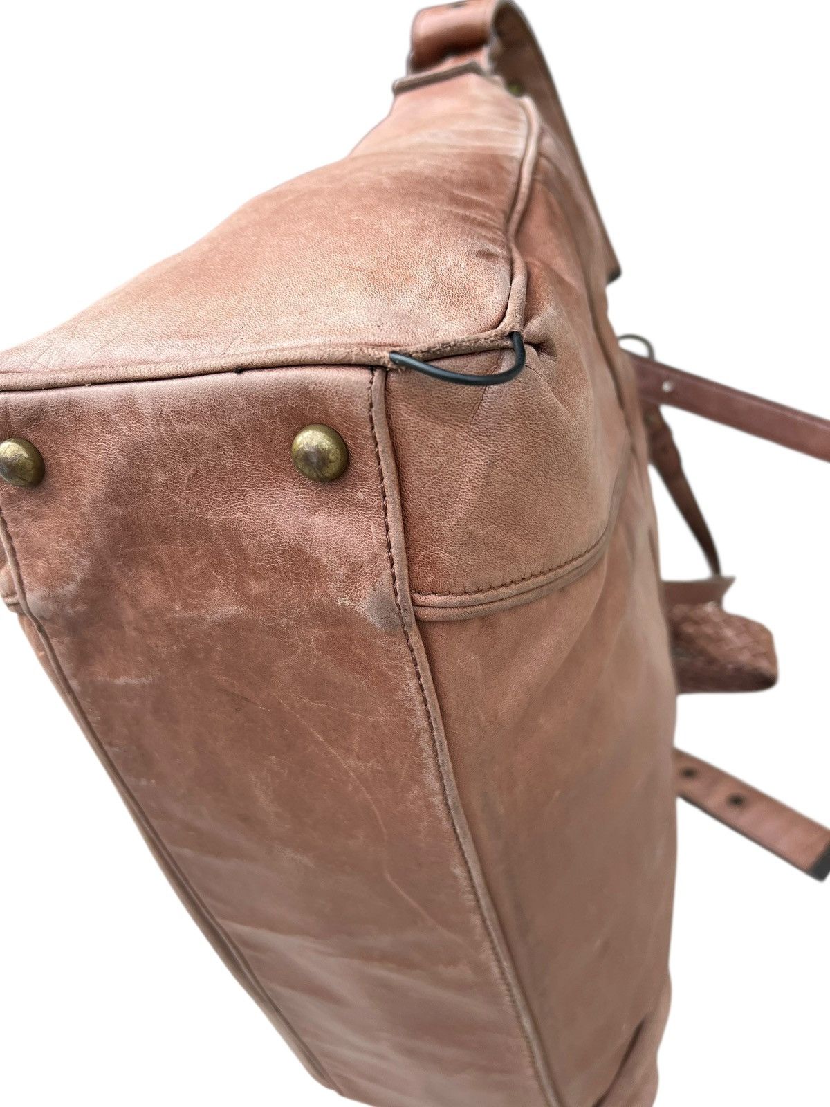 Creed × Leather Creed Japan Faded Patina Leather 2 Way Large Bag Size ONE SIZE - 15 Thumbnail