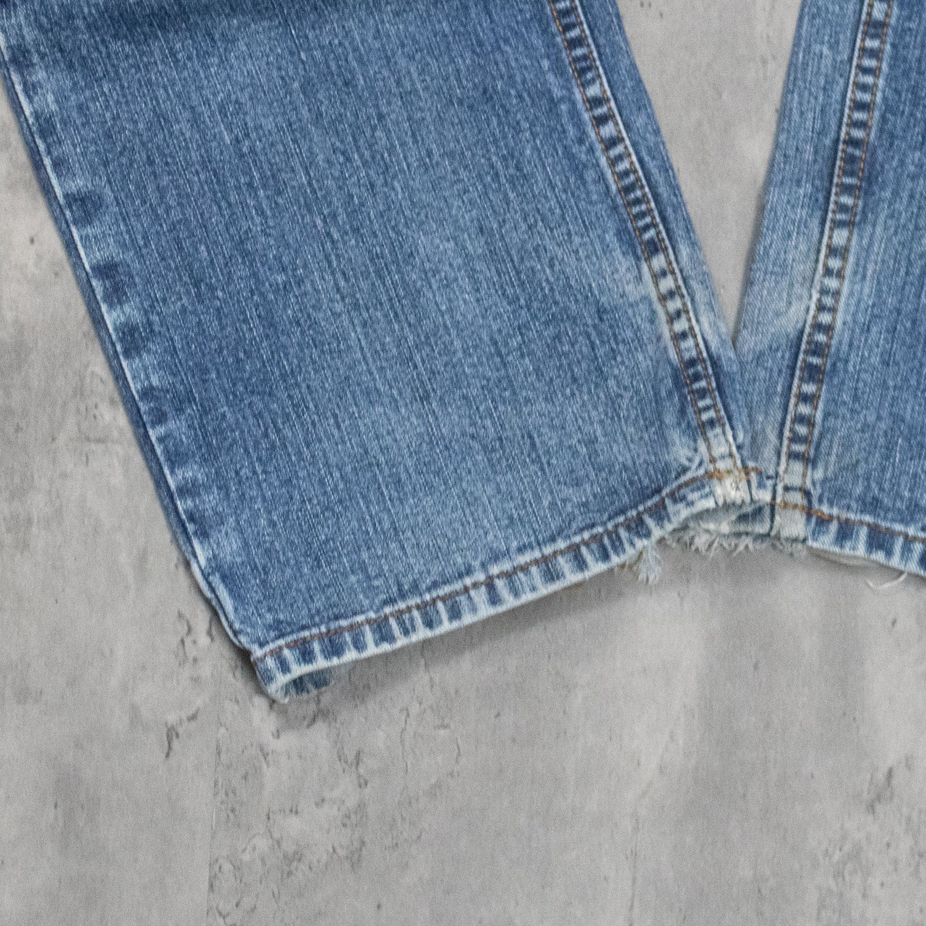 Japanese Brand Y2K 00's Midwash Baggy Relax Fit Wide Legged Denim Pant's Size US 34 / EU 50 - 6 Thumbnail