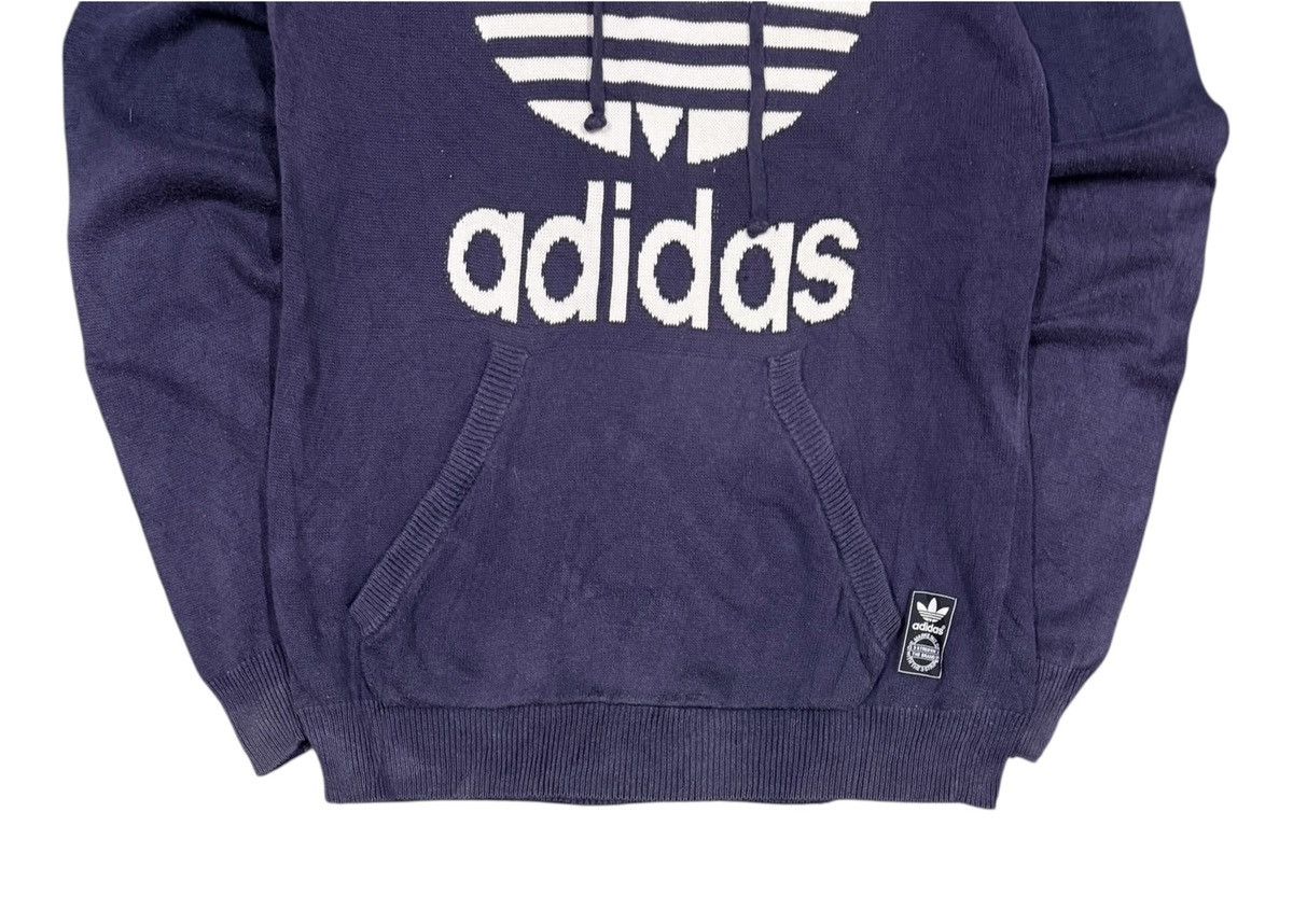 Adidas Adidas Trefoil Big Logo Knitweat Pullover Hoodies Size US S / EU 44-46 / 1 - 3 Thumbnail