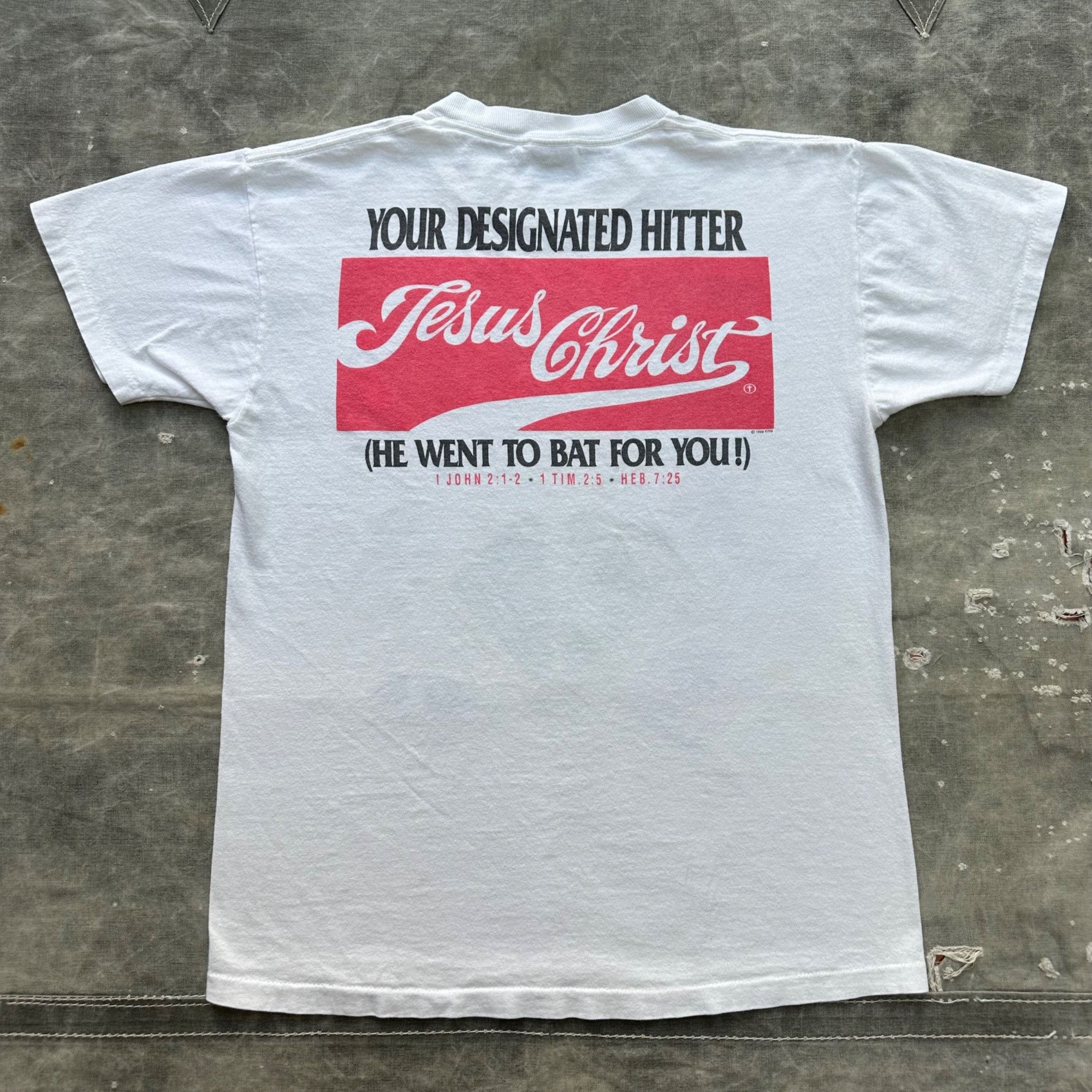 Vintage Vintage 1993 Living Epistles “Sacrifice For Your Errors” Bas Size US M / EU 48-50 / 2 - 2 Thumbnail