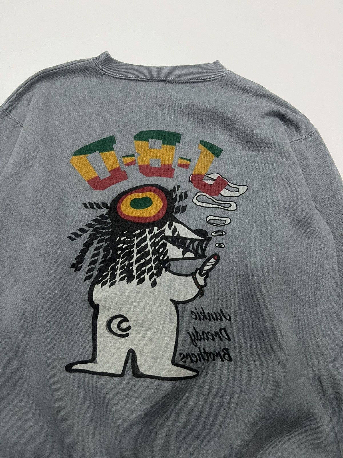 Vintage Vintage 90s Junkie Dready Brothers Sweatshirt Size US L / EU 52-54 / 3 - 4 Thumbnail