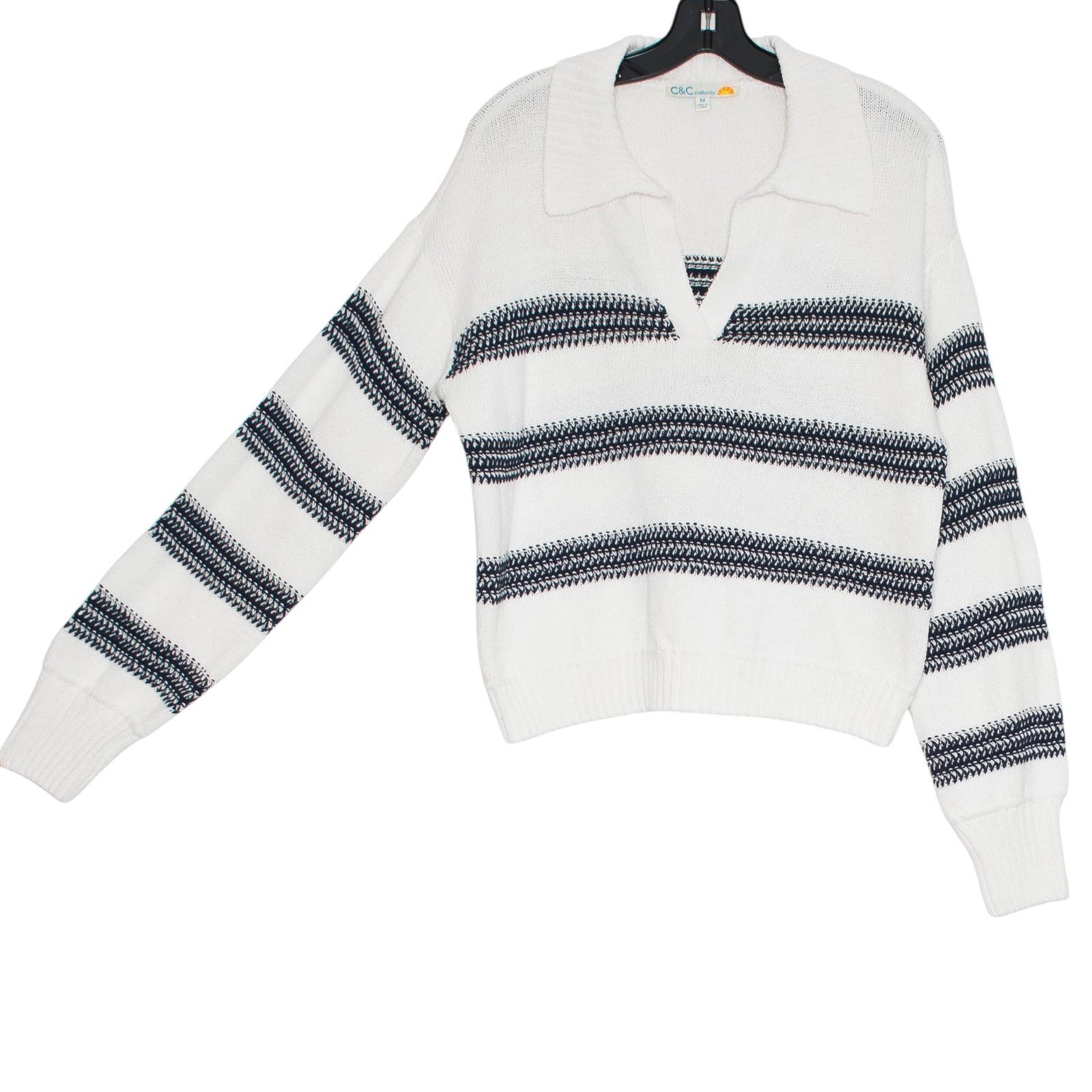 Other NWT C&C California Sweater Stripe Coastal Preppy White M Size M / US 6-8 / IT 42-44 - 2 Thumbnail
