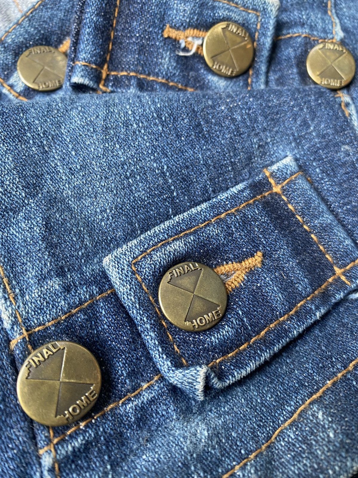 Final Home Fanal Home Zip Panel Denim Pants Size US 32 / EU 48 - 2 Thumbnail