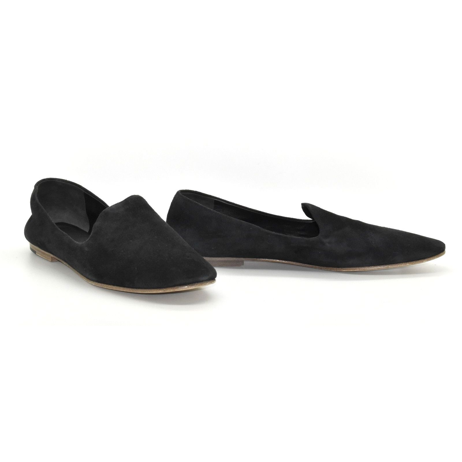 Vince NWOB VINCE Black Suede Flat Loafer Shoes Size 9.5M Size US 9.5 / IT 39.5 - 1 Thumbnail