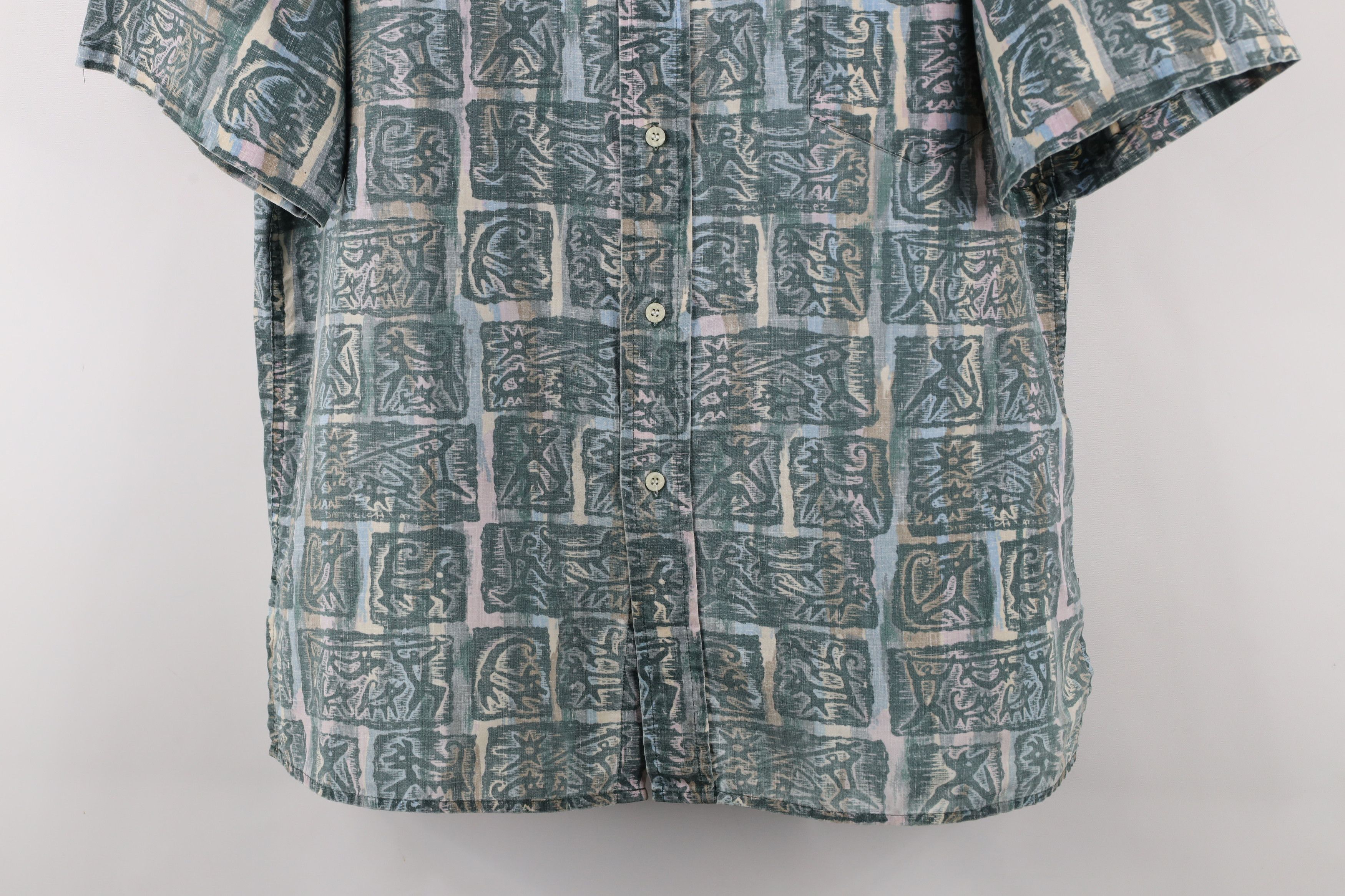 Reyn Spooner × Vintage Vintage 90s Reyn Spooner x Dietrich Varez Art Button Shirt Size US XXL / EU 58 / 5 - 3 Thumbnail