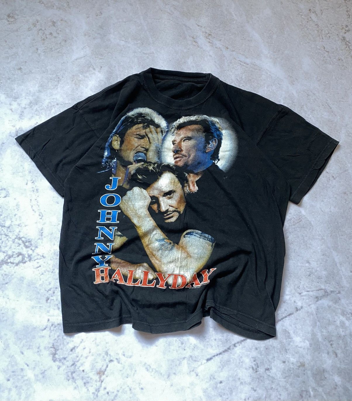 Band Tees × Vintage Johnny Hallyday 2002 French Rock Airstream Trailer Tee Size US M / EU 48-50 / 2 - 1 Thumbnail