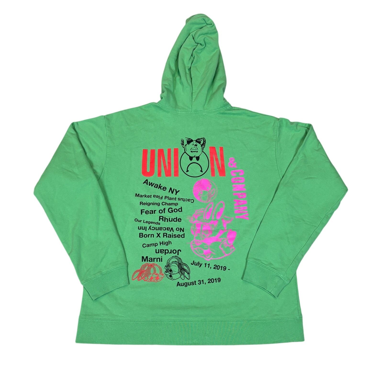 Awake NY × Cactus Plant Flea Market × Union LA Rare Union & Company Los Angeles Collab Hoodie Men's Large Size US L / EU 52-54 / 3 - 1 Thumbnail