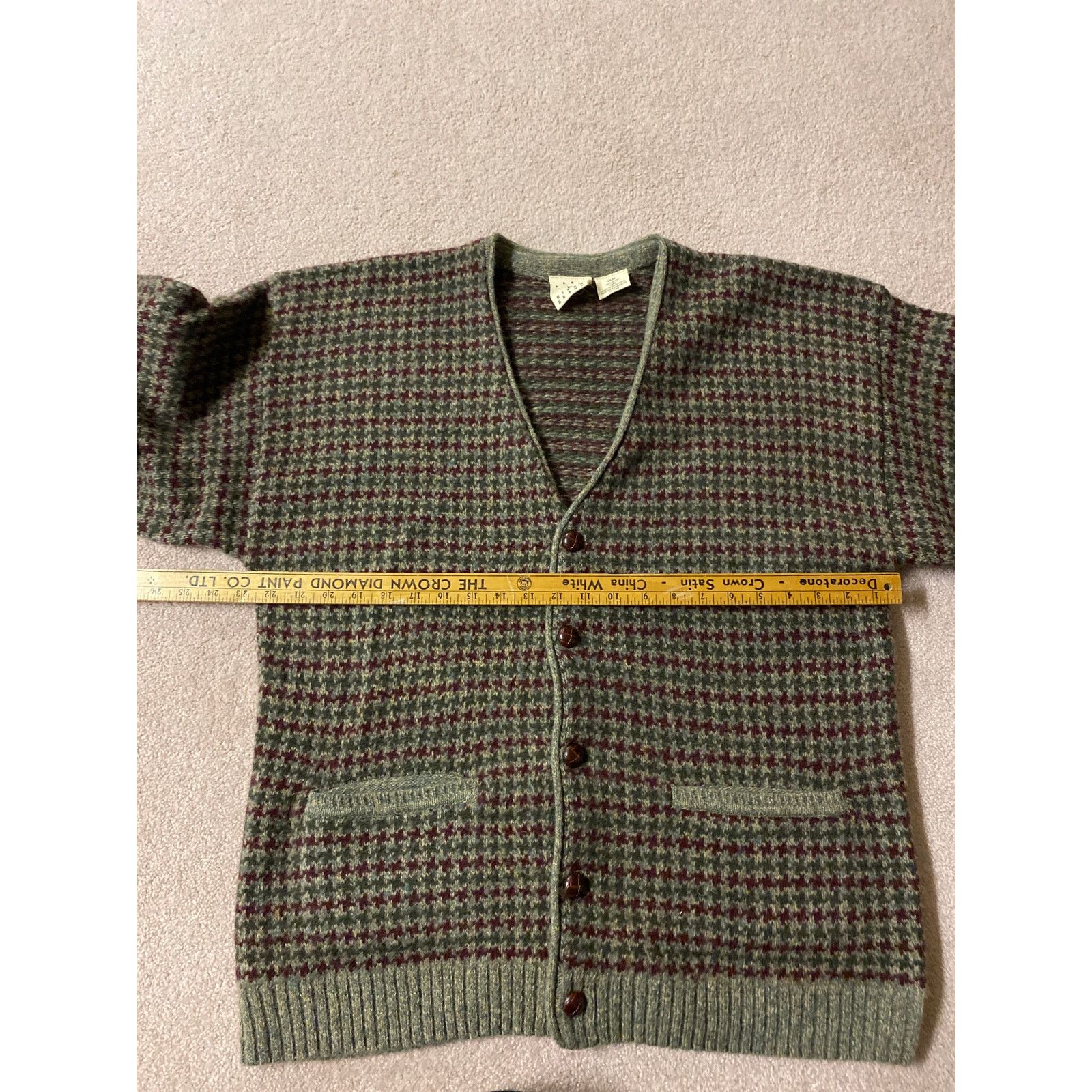 Arrow 100% Wool River Arrow Vintage look Medium Cardigan Men Size US M / EU 48-50 / 2 - 4 Thumbnail
