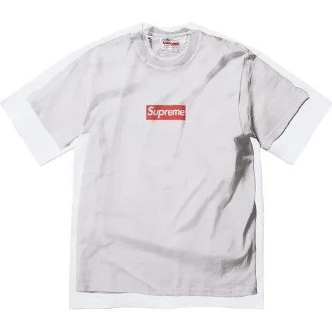 image of Supreme/mm6 Maison Margiela Box Logo Tee in White, Men's (Size Small)