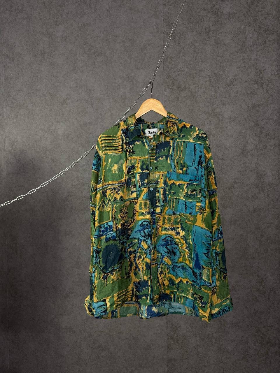 Vintage Art Crazy Hawaiian vintage silk shirt Size US XL / EU 56 / 4 - 1 Thumbnail