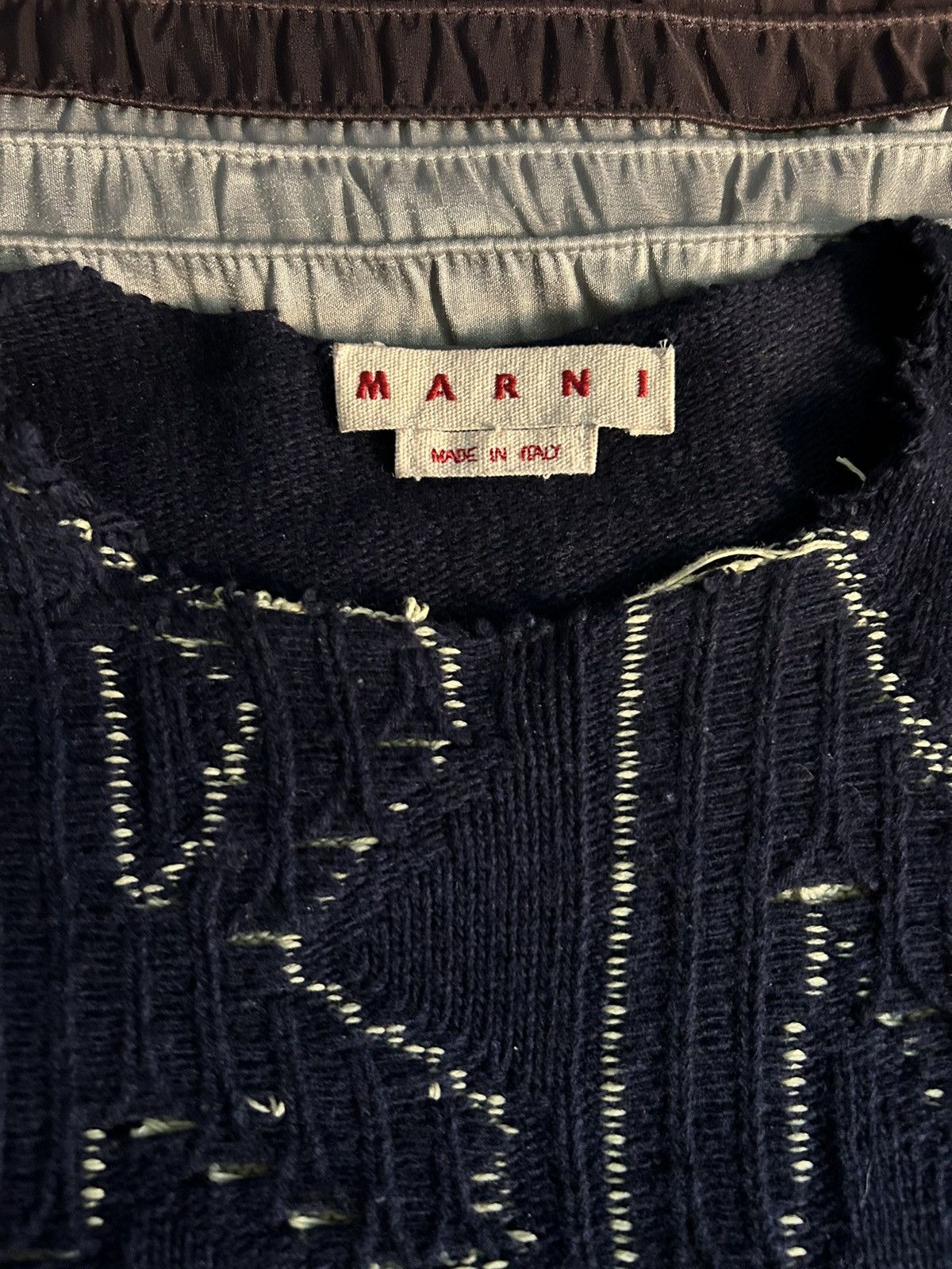 Marni ‘Marni On Me’ Navy Blue Knit Sweater Size US M / EU 48-50 / 2 - 3 Thumbnail