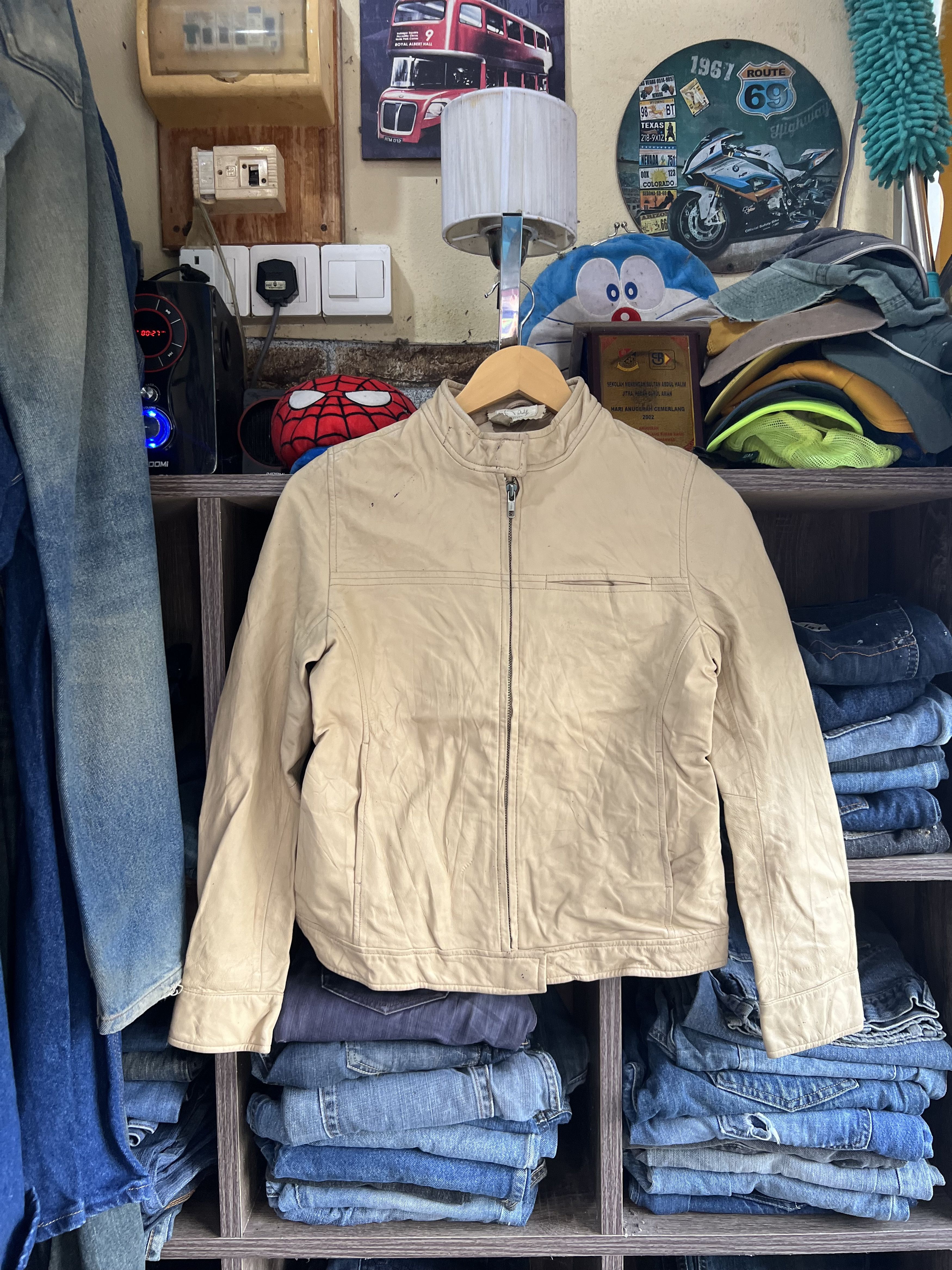 Beams Plus 🔥Ray Beams Sheep Leather Zipper Jacket Size XS / US 0-2 / IT 36-38 - 14 Thumbnail