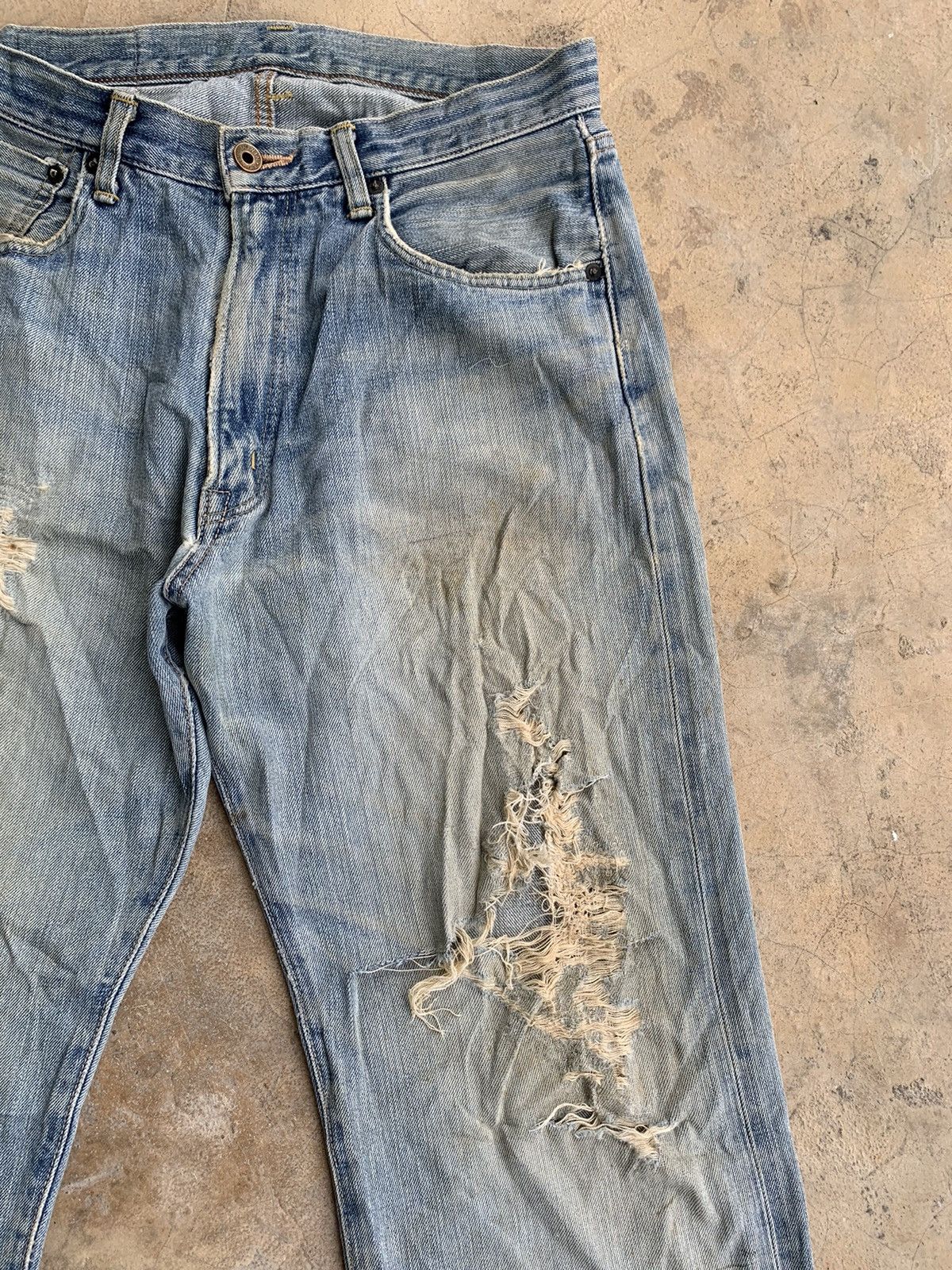 Edwin × Vintage Vintage Edwin 505 Selvedge Japanese Distressed Denim Size US 32 / EU 48 - 8 Thumbnail