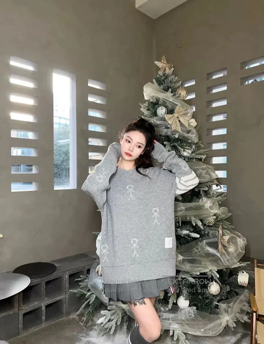 Thom Browne Thom Browne Grey Knit Sweatshirt. Size US M / EU 48-50 / 2 - 2 Thumbnail
