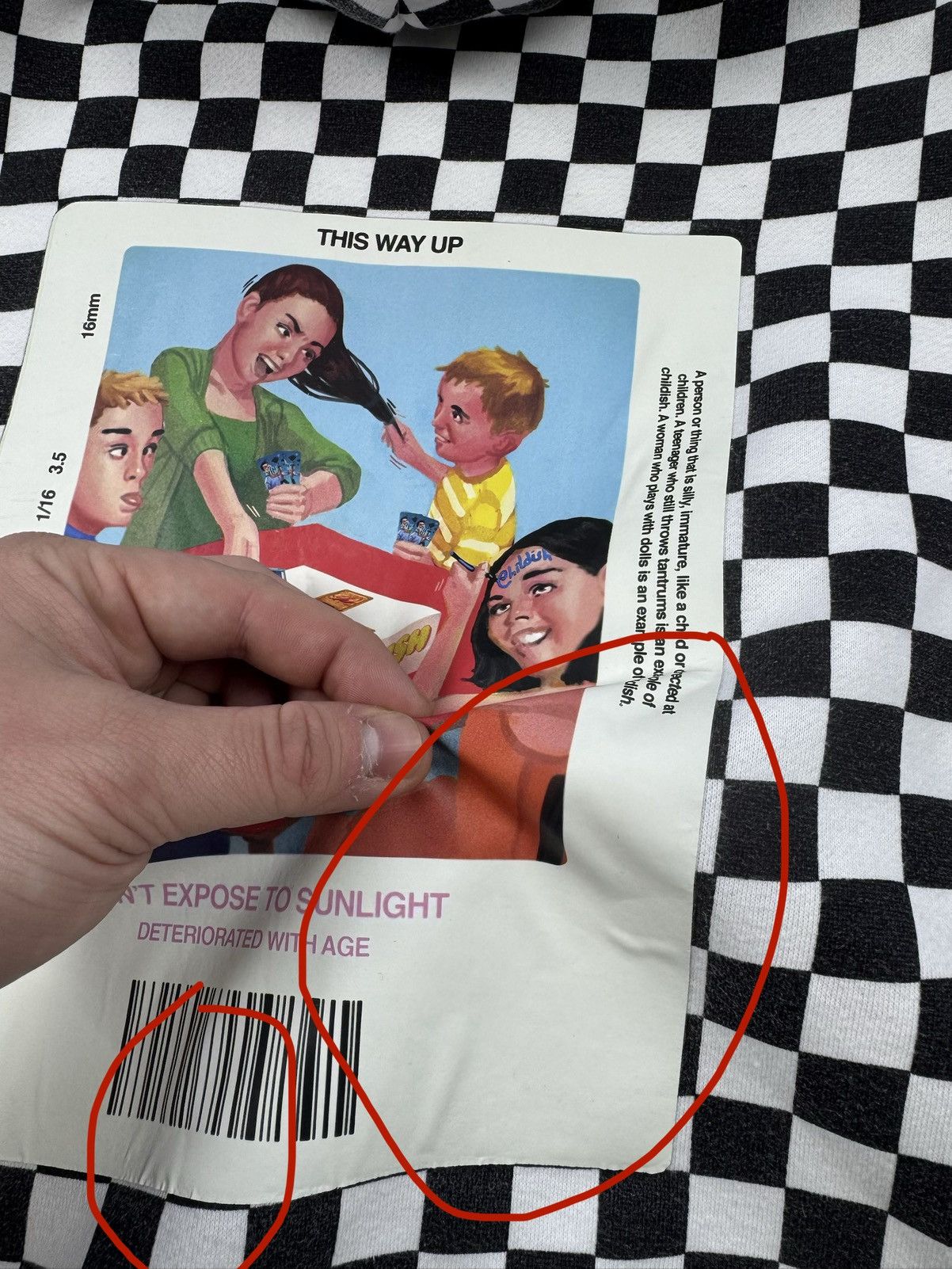CHILDS Childish TGF Hoodie Checkered Box Logo Y2K Skategang Size US L / EU 52-54 / 3 - 5 Thumbnail