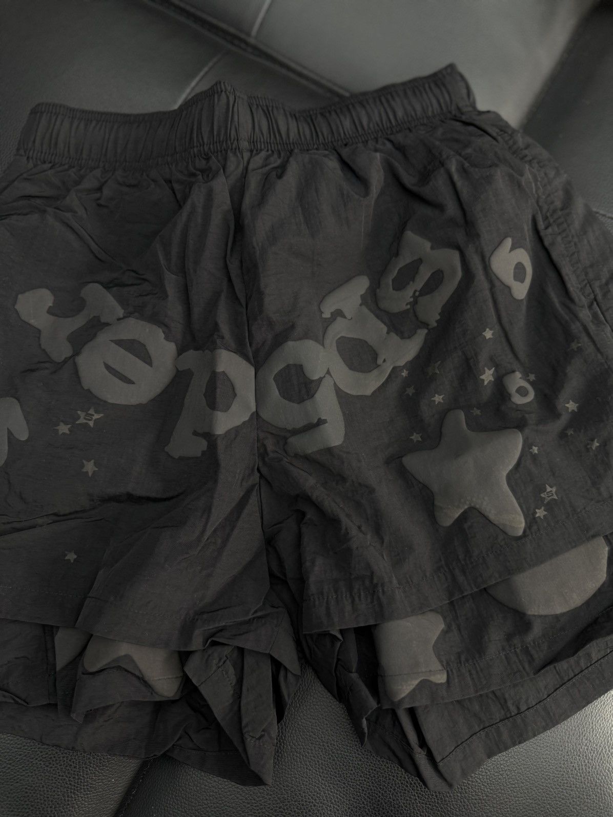 Sp5der Sp5der Double Layer STAR Shorts Size XS (NEW) Black Size US 28 / EU 44 - 5 Thumbnail