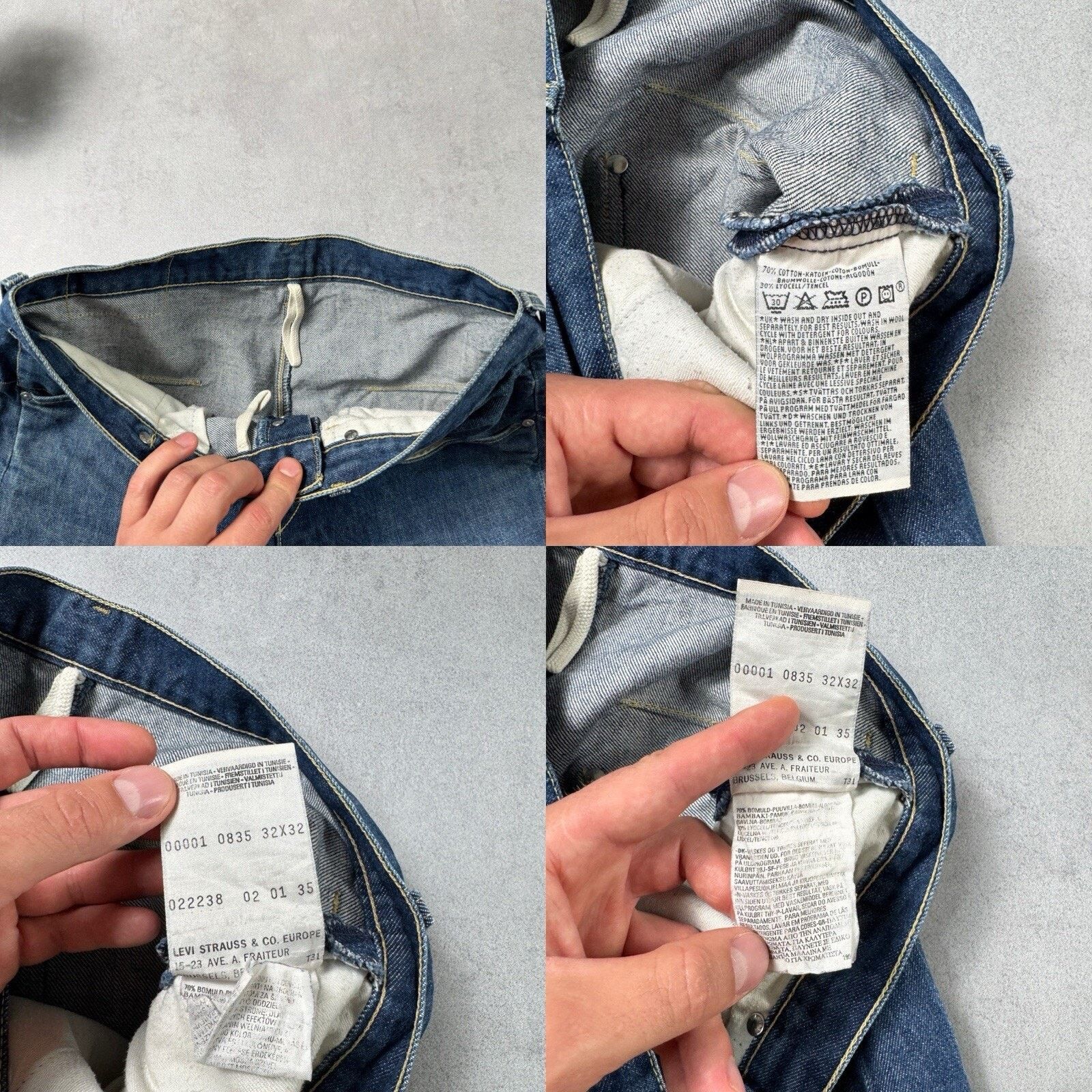 Levi's Levis Twisted 0835 Engineered Jeans Blue Men Streetwear Size US 32 / EU 48 - 23 Thumbnail