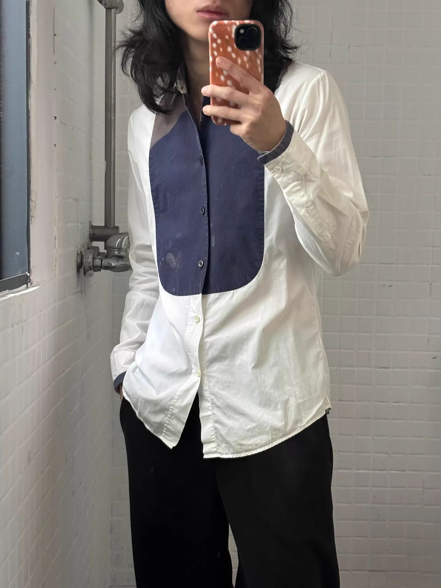 Maison Margiela Maison Martin Margiela AW2013 Stained Trompe-l'oeil Shirt 46 Size US S / EU 44-46 / 1 - 2 Thumbnail