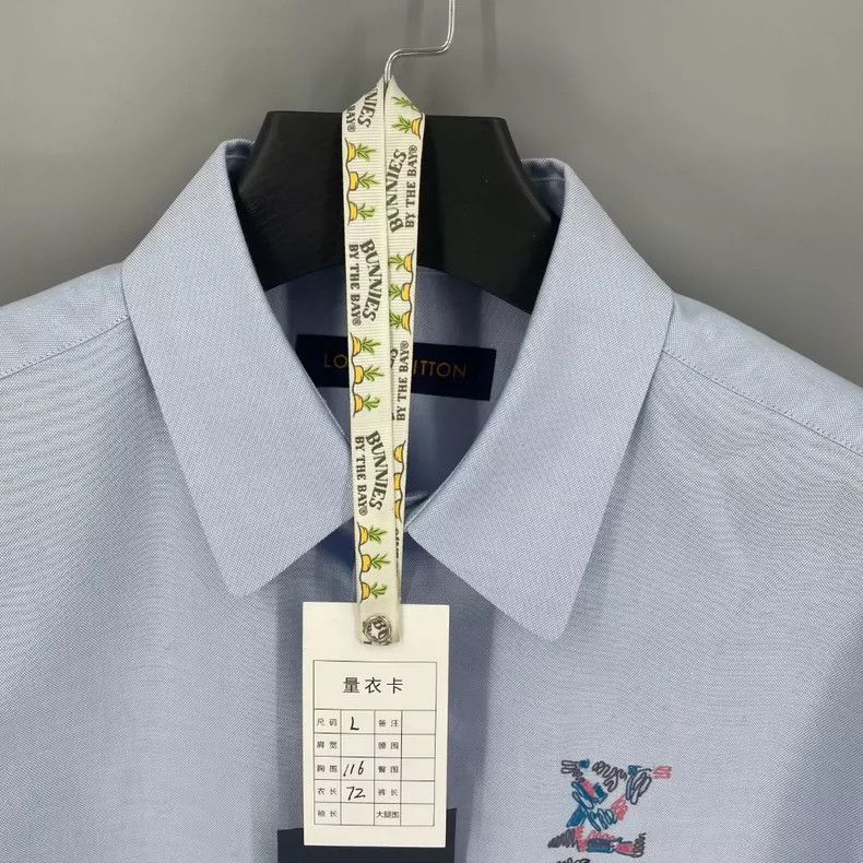Louis Vuitton louis vuitton Floral Embroidered Long Sleeve Logo Shirt 25 Size US L / EU 52-54 / 3 - 6 Thumbnail