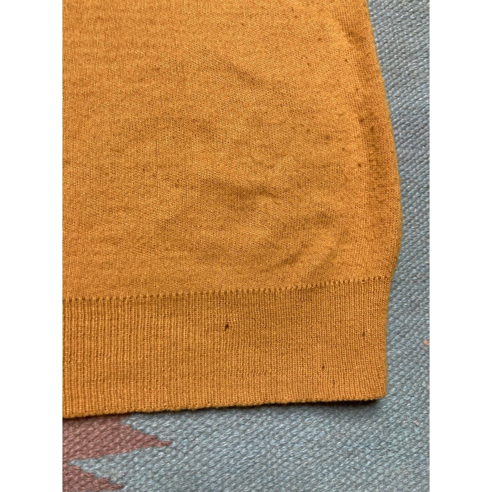 Vintage VINTAGE 1960s acrylic knit sweater vest yellow v neck pullover men’s small Size US S / EU 44-46 / 1 - 6 Thumbnail