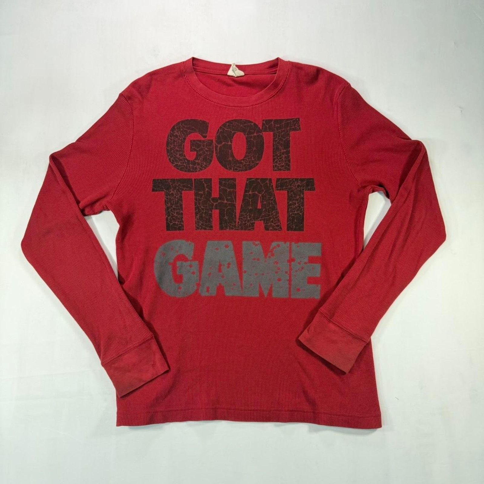 & Other Stories Red and black Hybrid long sleeve vintage 2000s thermal shirt Size US L / EU 52-54 / 3 - 1 Thumbnail