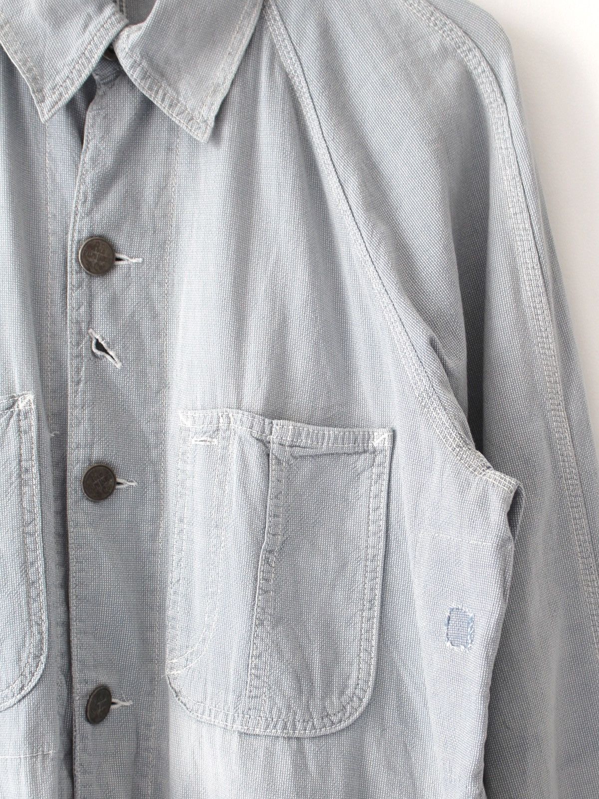 Polo Ralph Lauren 2000S POLO RALPH LAUREN DISTRESSED PATCHWORK CHORE JACKET Size US L / EU 52-54 / 3 - 4 Thumbnail