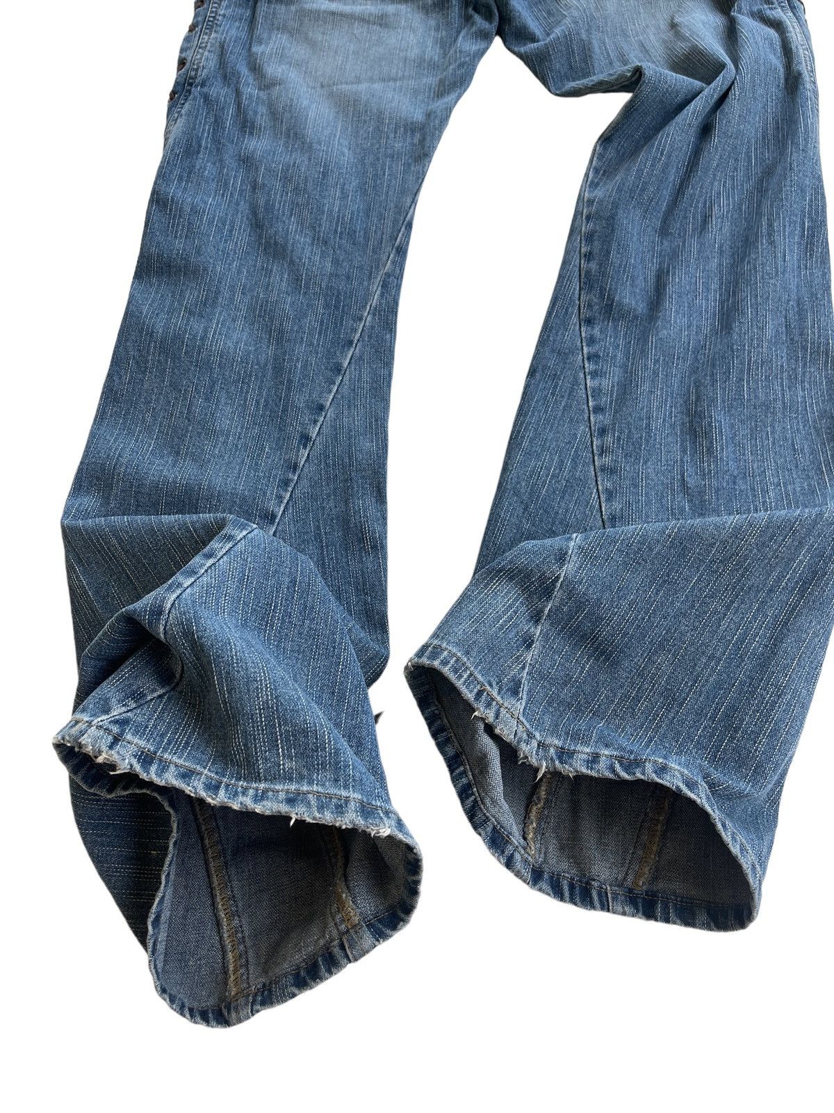 Japanese Brand Vintage Japanese Distressed Flared Jeans Size US 31 - 8 Thumbnail