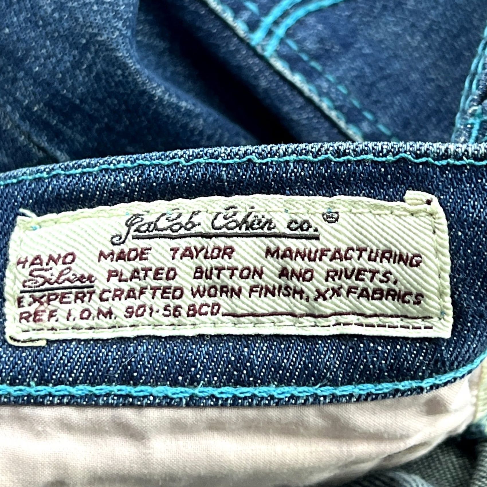 Jacob Cohen Jacob Cohen J711-S Jeans Womens W32 L29 Blue Denim Slim Fit Straight Mid Rise Size 24" / US 00 / IT 34 - 7 Thumbnail