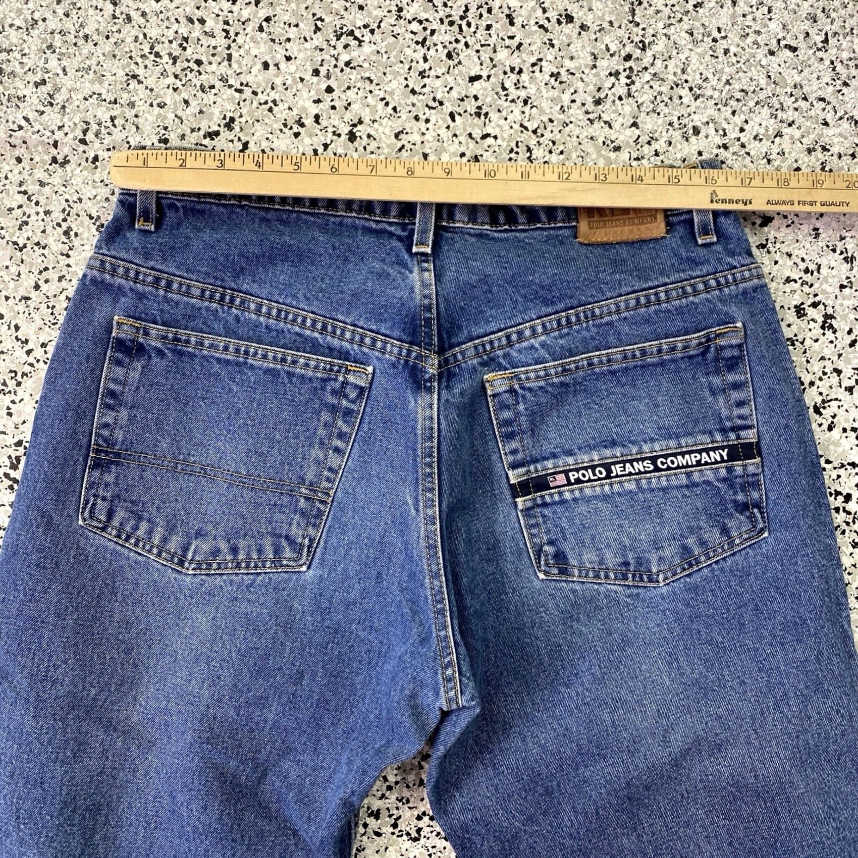Polo Ralph Lauren VTG Polo Ralph Lauren Polo Jeans Co Jeans Mens 33x32 Straight Denim Logo 5-Pocket Blue Size US XS / EU 42 / 0 - 5 Thumbnail