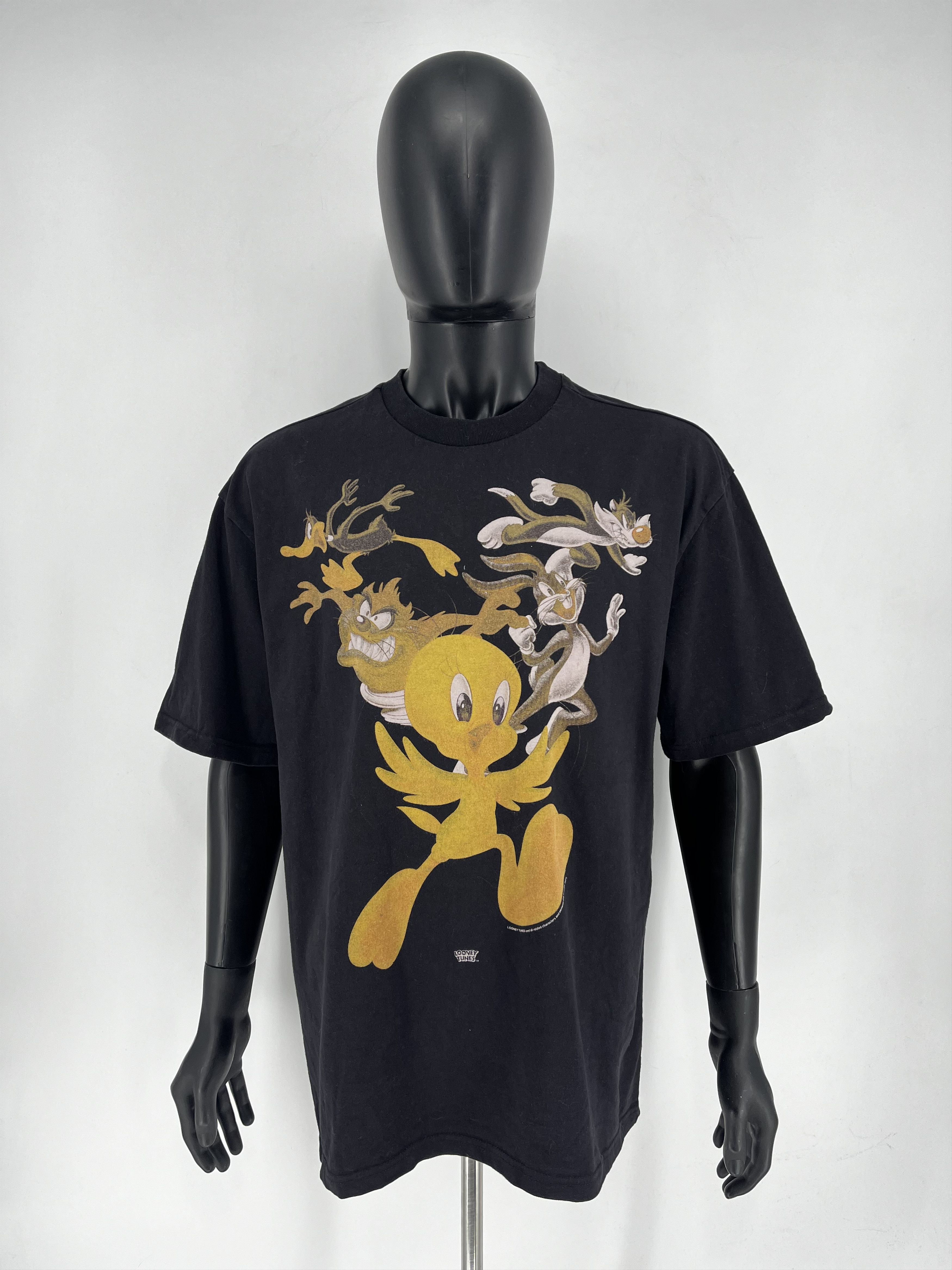 Disney × LFDY Men's Black Looney Tunes LFDY T-Shirt Size M Size US M / EU 48-50 / 2 - 2 Thumbnail