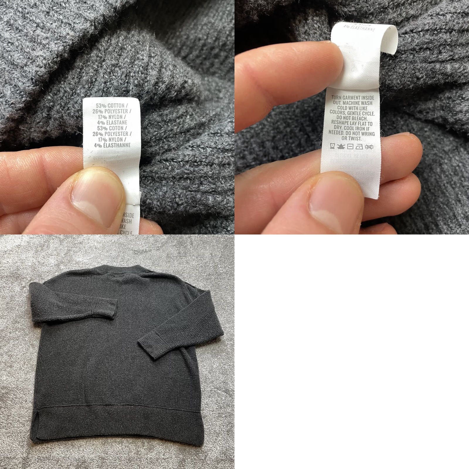 Vintage VINTAGE Aerie by American Eagle Sweater Womens Small Dark Gray Pullover Knit Soft Ribbed Knit Pullover Women Small Gray Logo 90s 00s? Size S / US 4 / IT 40 - 8 Thumbnail