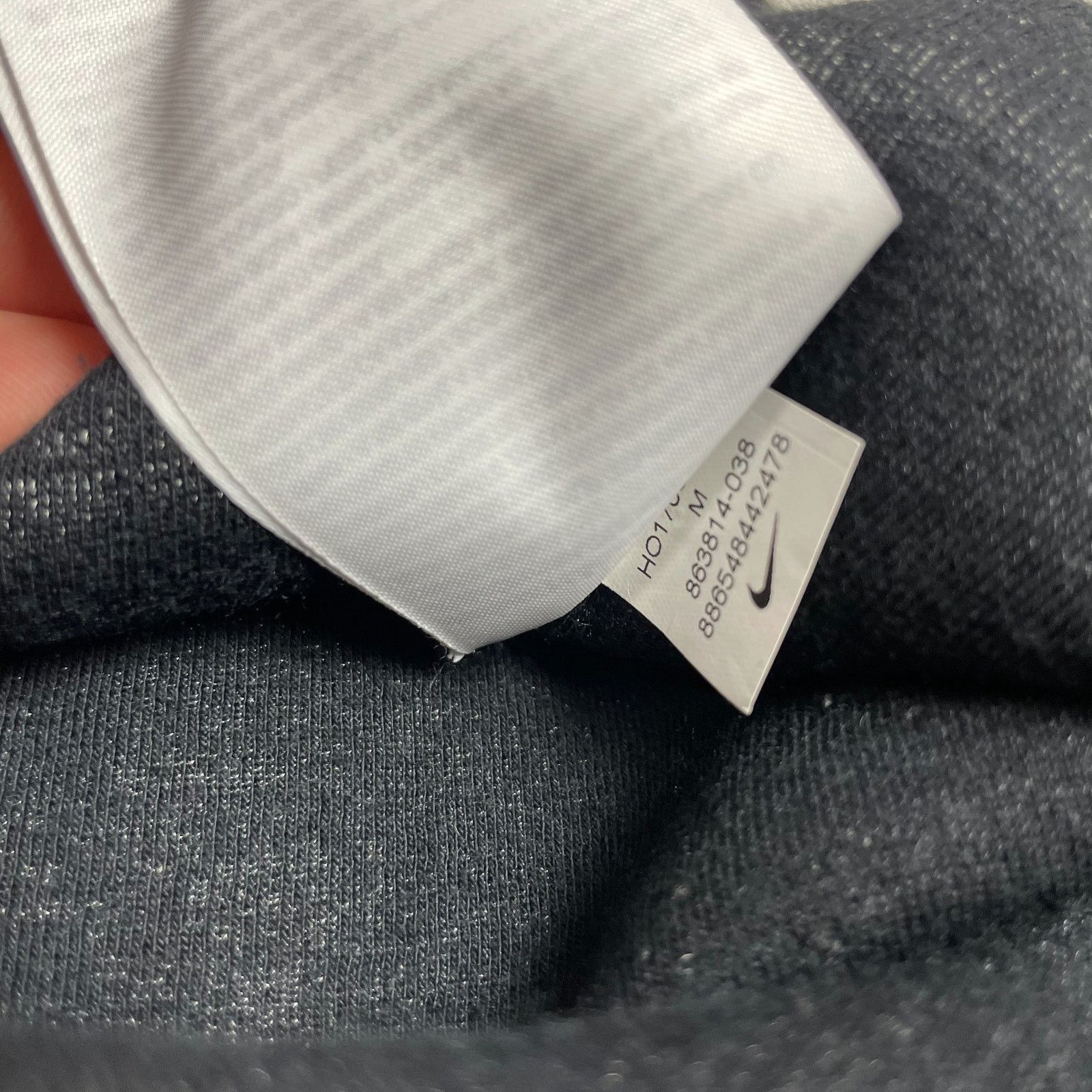 Nike Nike Tech Men Gray Cotton Long Sleeve Full Zip Hoodie Medium Size US M / EU 48-50 / 2 - 12 Thumbnail