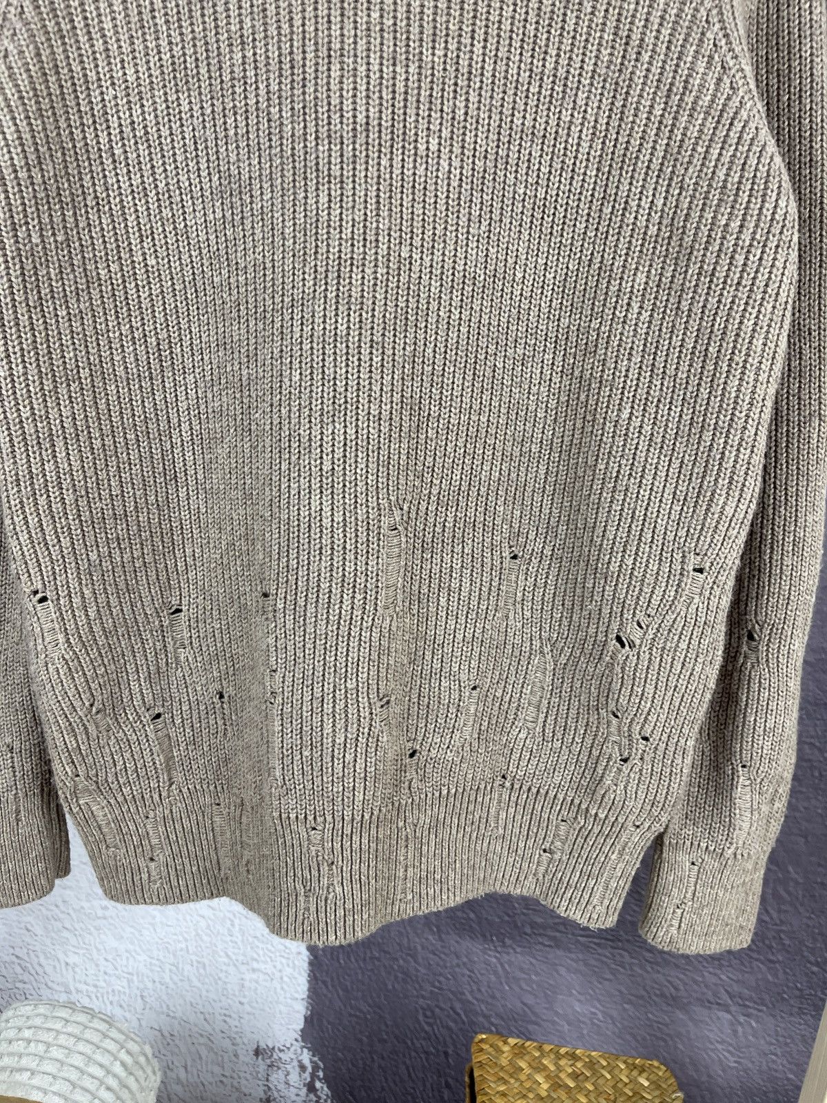 Allsaints Allsaints Ivann Crew sweater distressed oversized fit knit Size US S / EU 44-46 / 1 - 5 Thumbnail