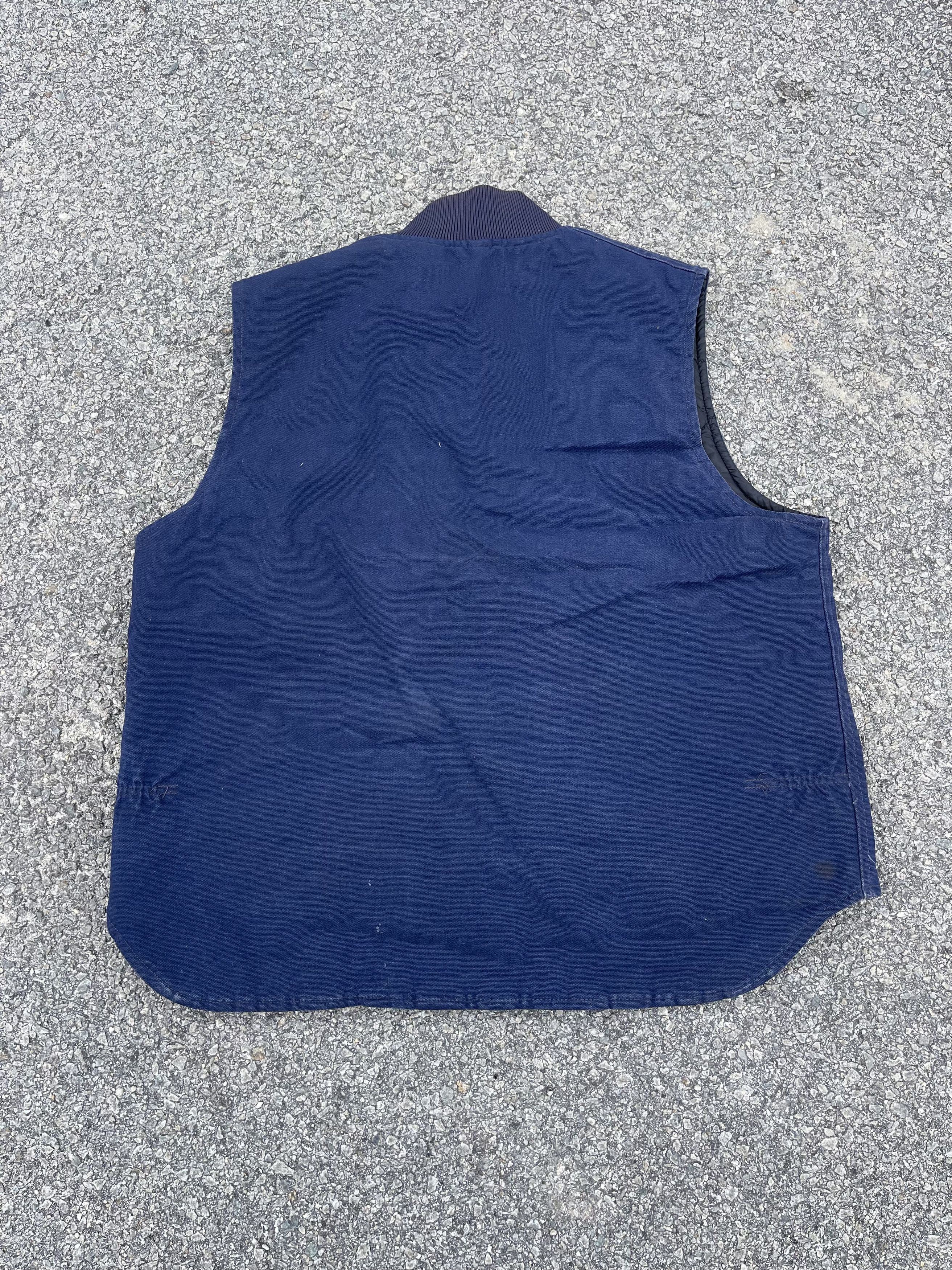 Carhartt × Carhartt Wip × Vintage Vtg 90s Carhartt Wip Vest Navy Colour Jacket Size US L / EU 52-54 / 3 - 11 Thumbnail